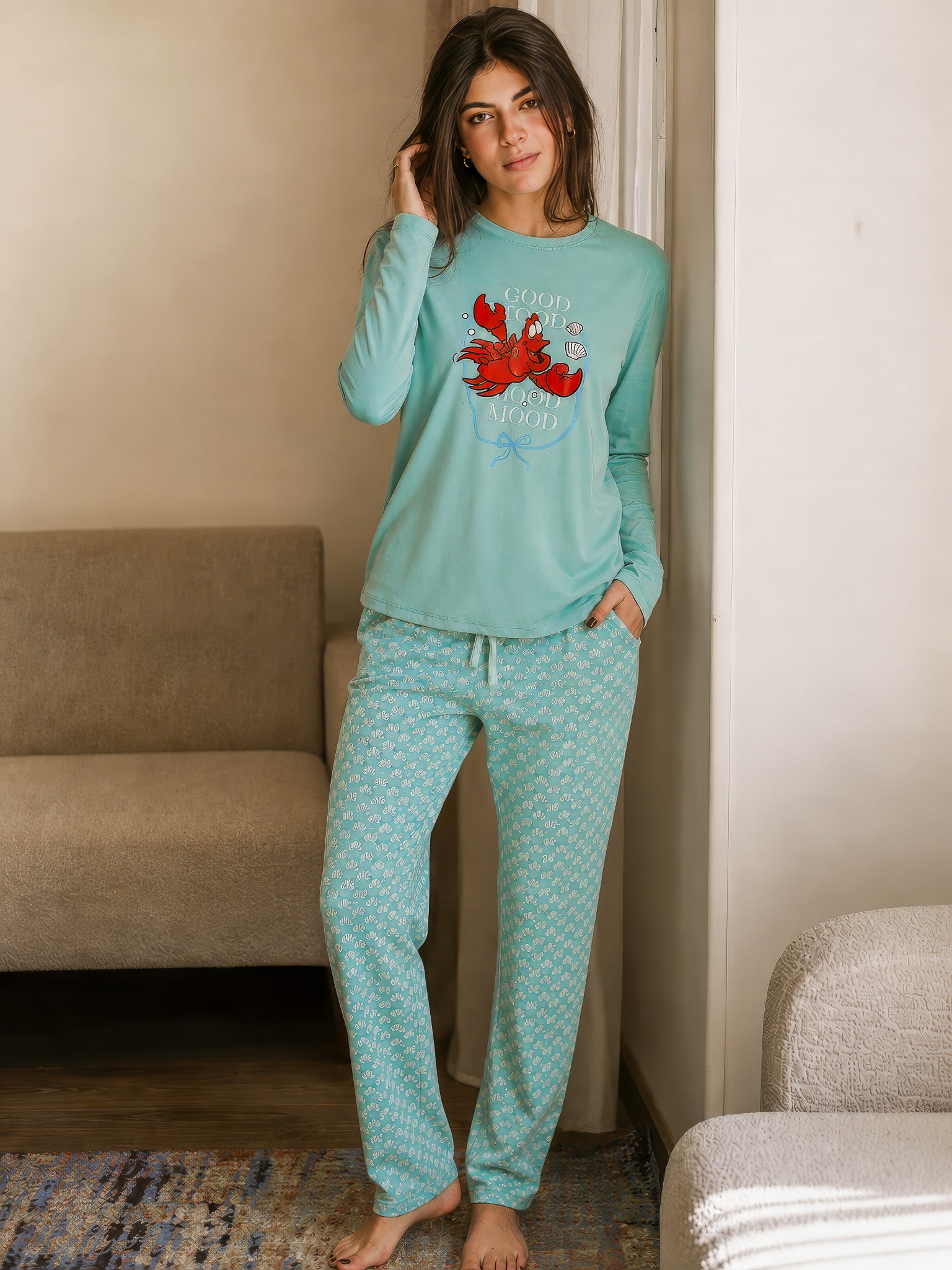 "Crab" Pajama Set