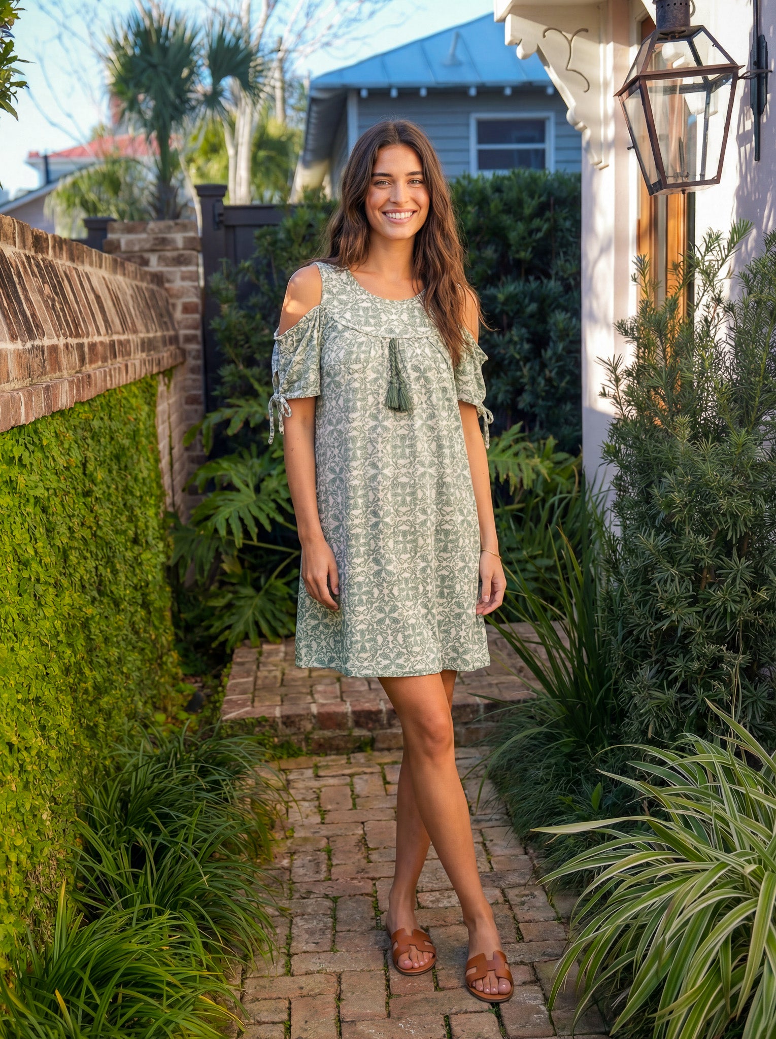 "Sage Bloom" Dress