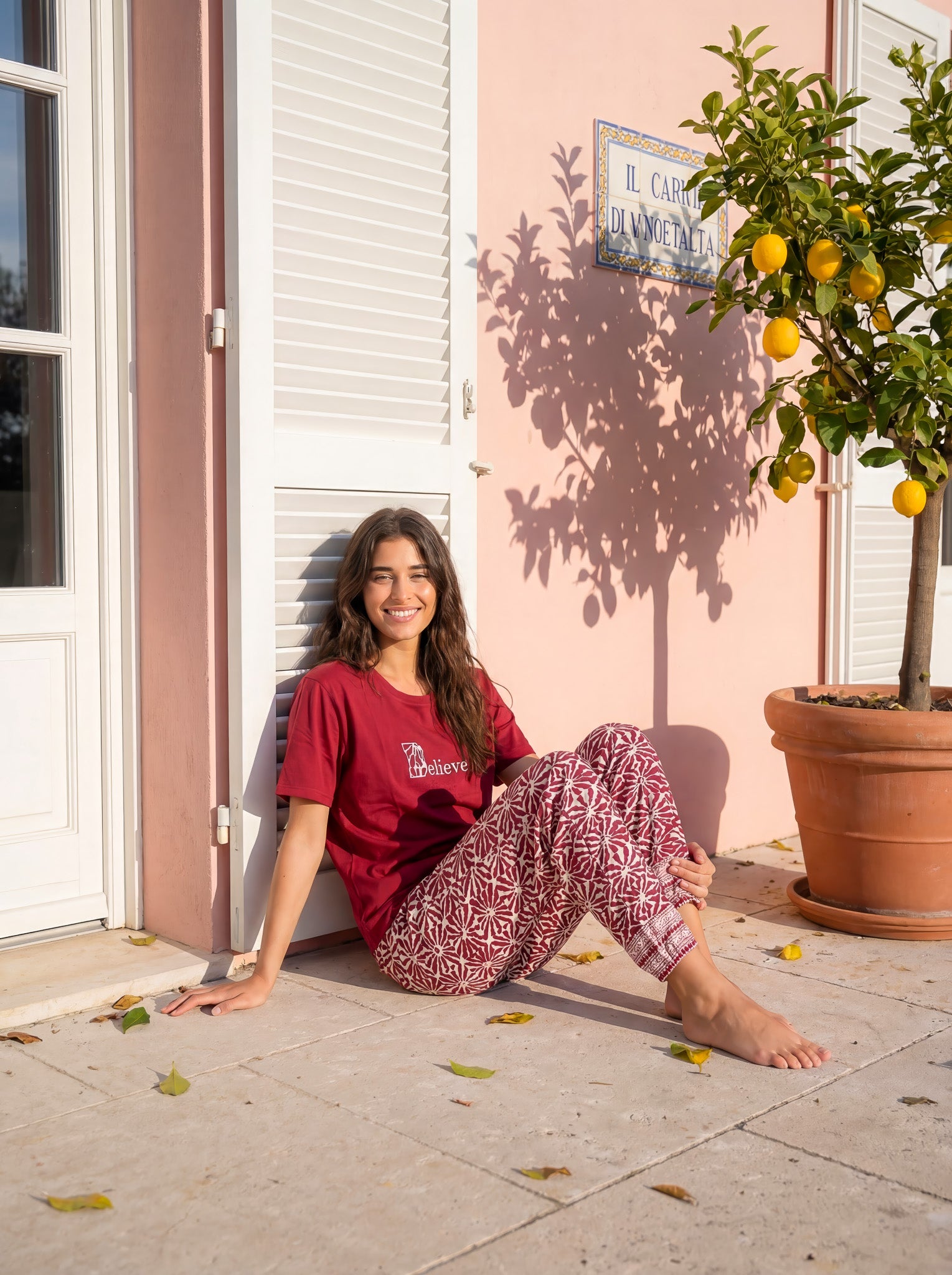 "Believe" pajama set