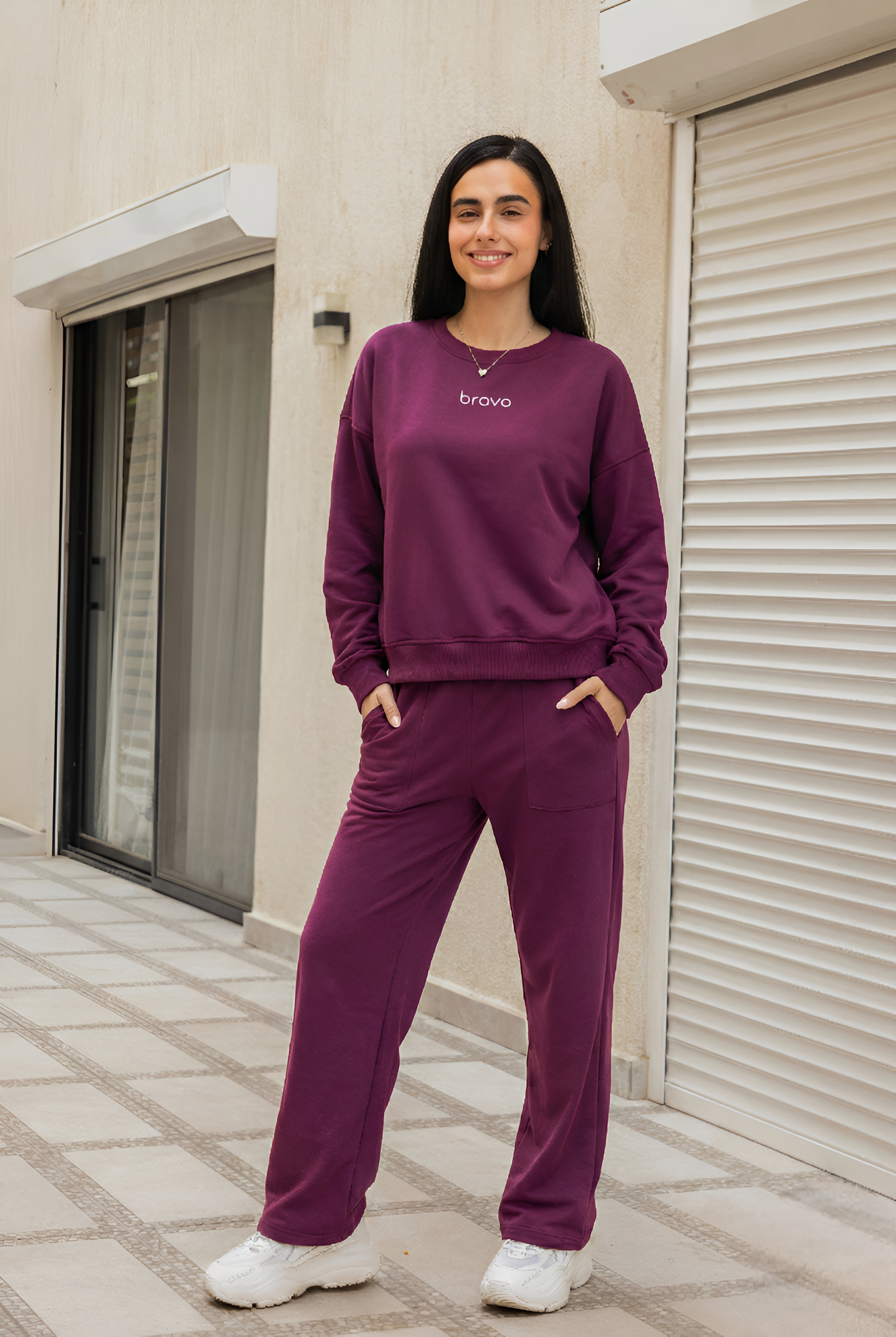 Plum pajama set