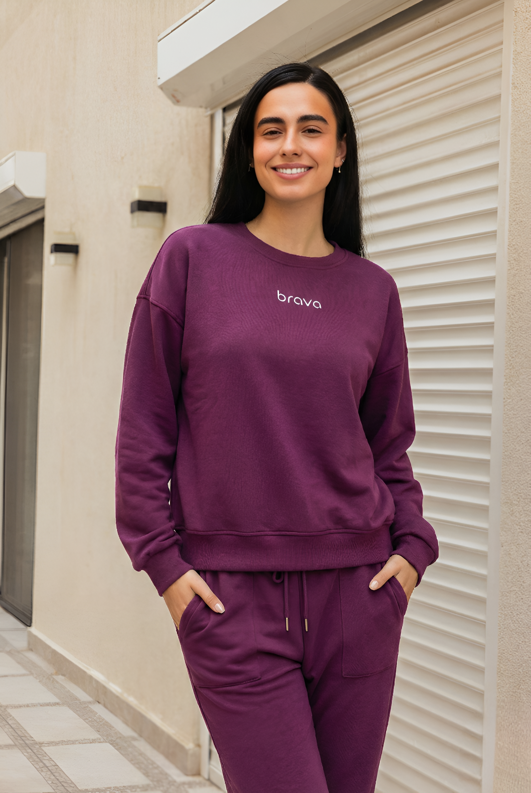 Plum pajama set