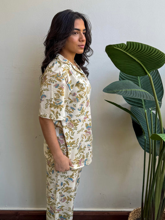 Summer Floral Pajama Set
