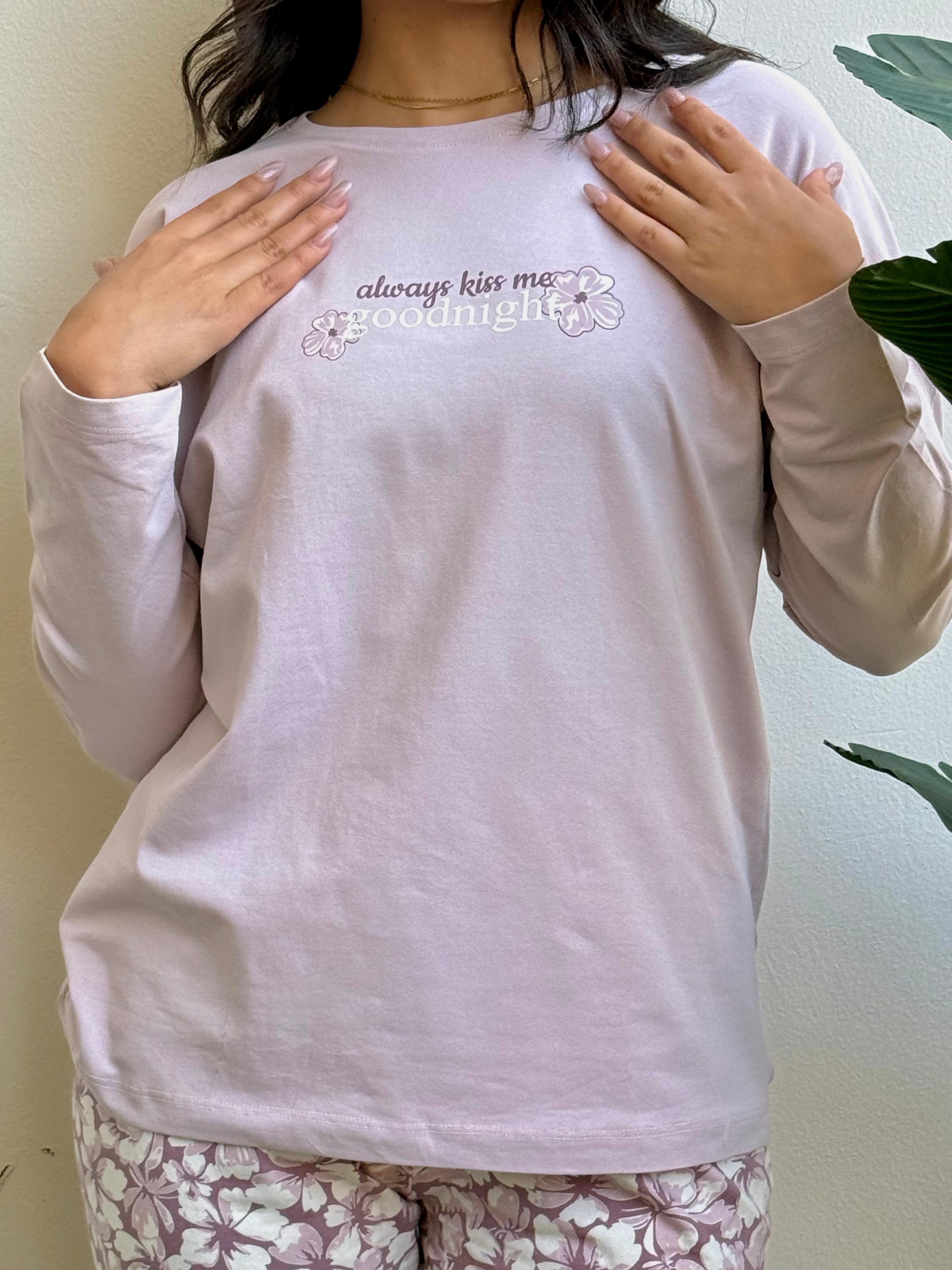 "GOOD NIGHT" Pajama Set