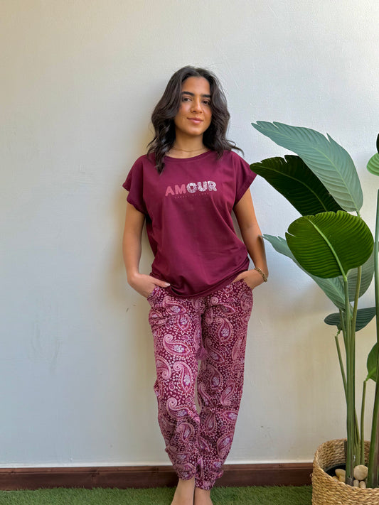 "AMOUR" Pajama Set
