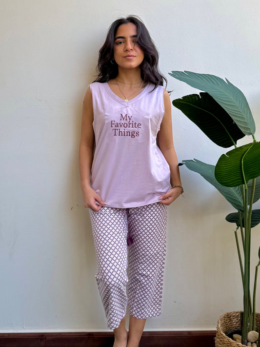 "Favourite Things" Pajama Set