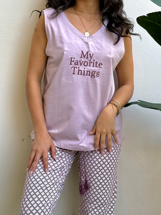 " Favourite Things" Pajama Set