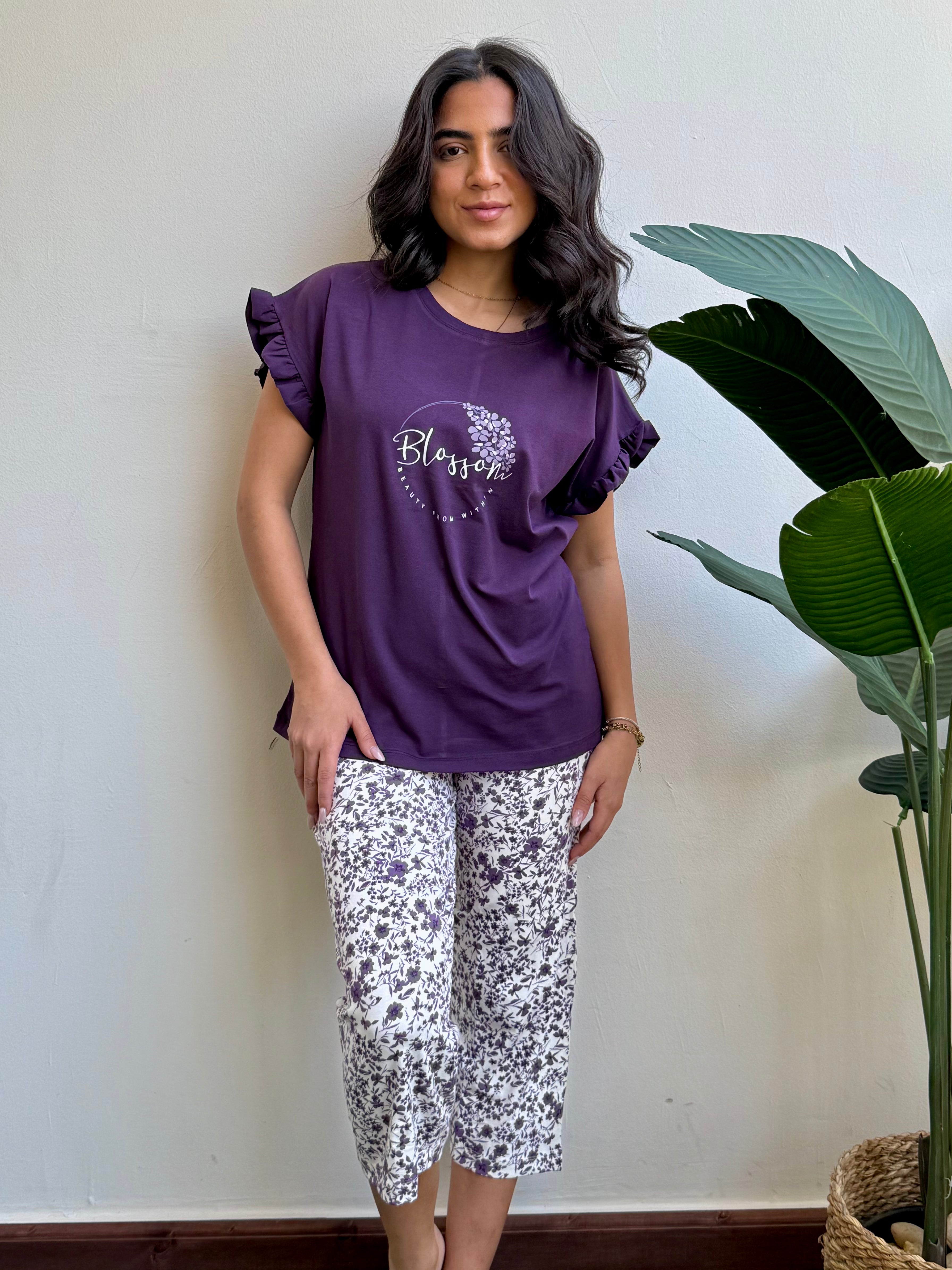 Blossom Bermuda Pajama Set