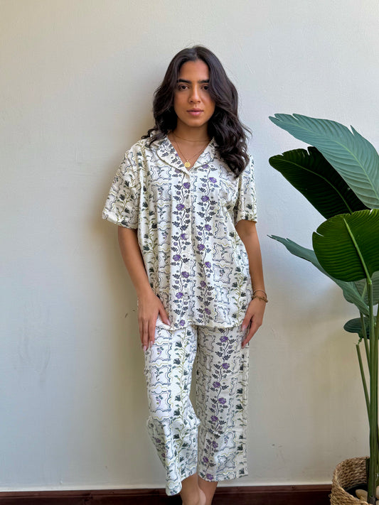 Floral Bermuda Pajama set