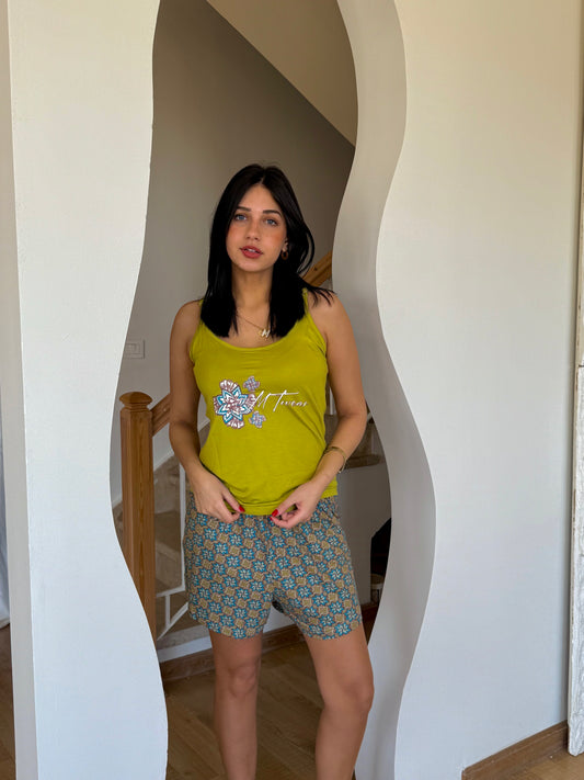 " MTWEAN" Pajama Shorts