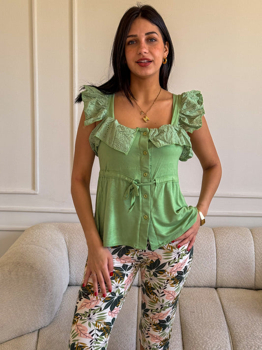 Mint Green Bermuda Pajama Set