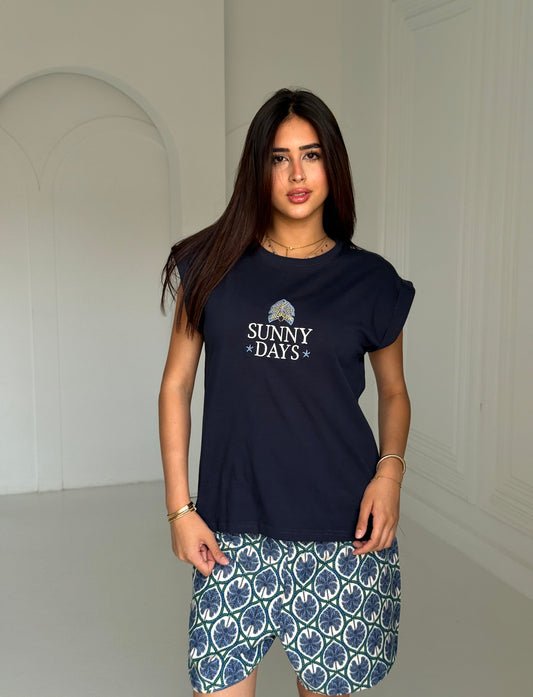 Pajama Shorts " Sunny Days "