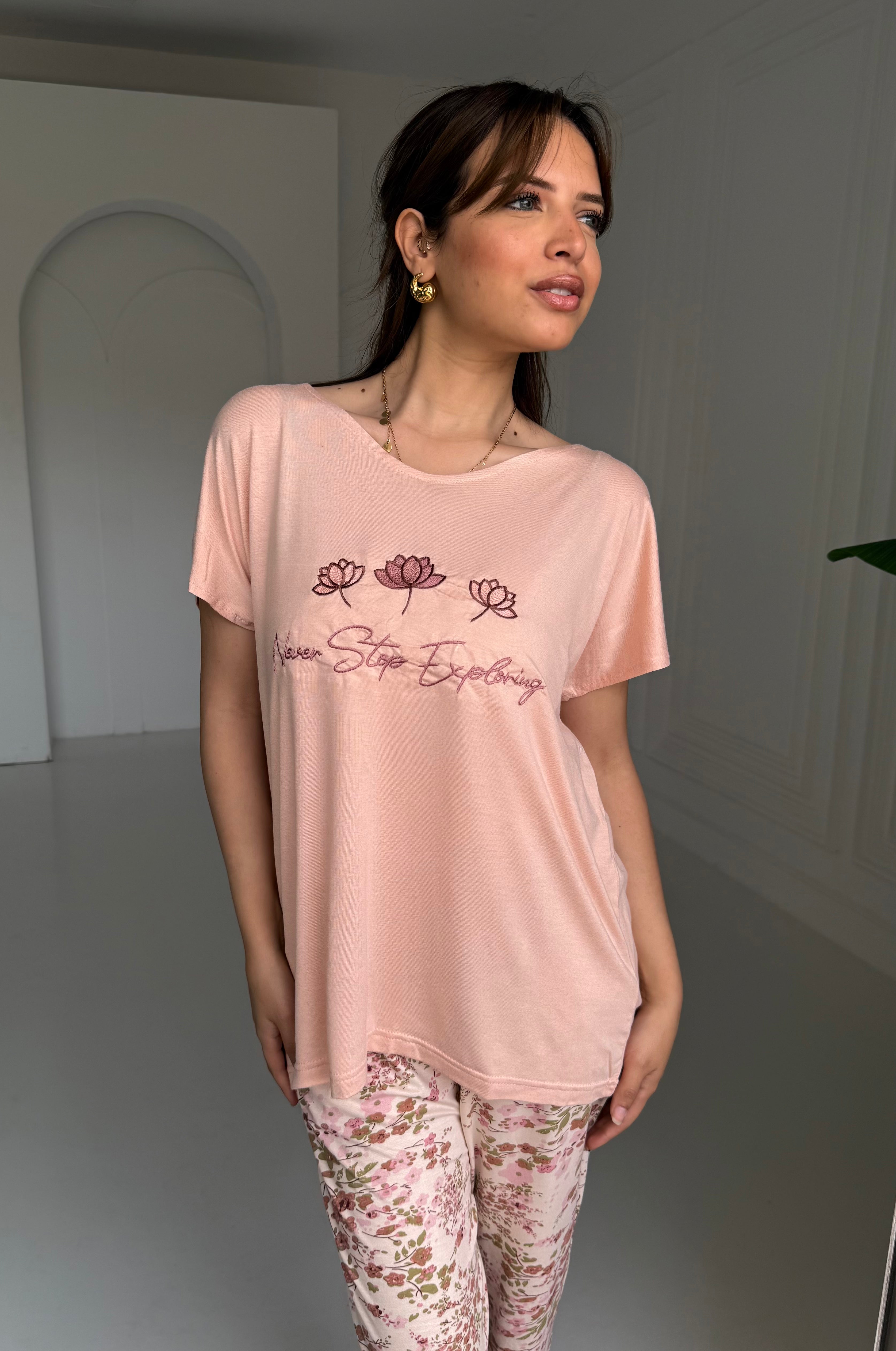 "Never Stop Exploring" Pajama Set