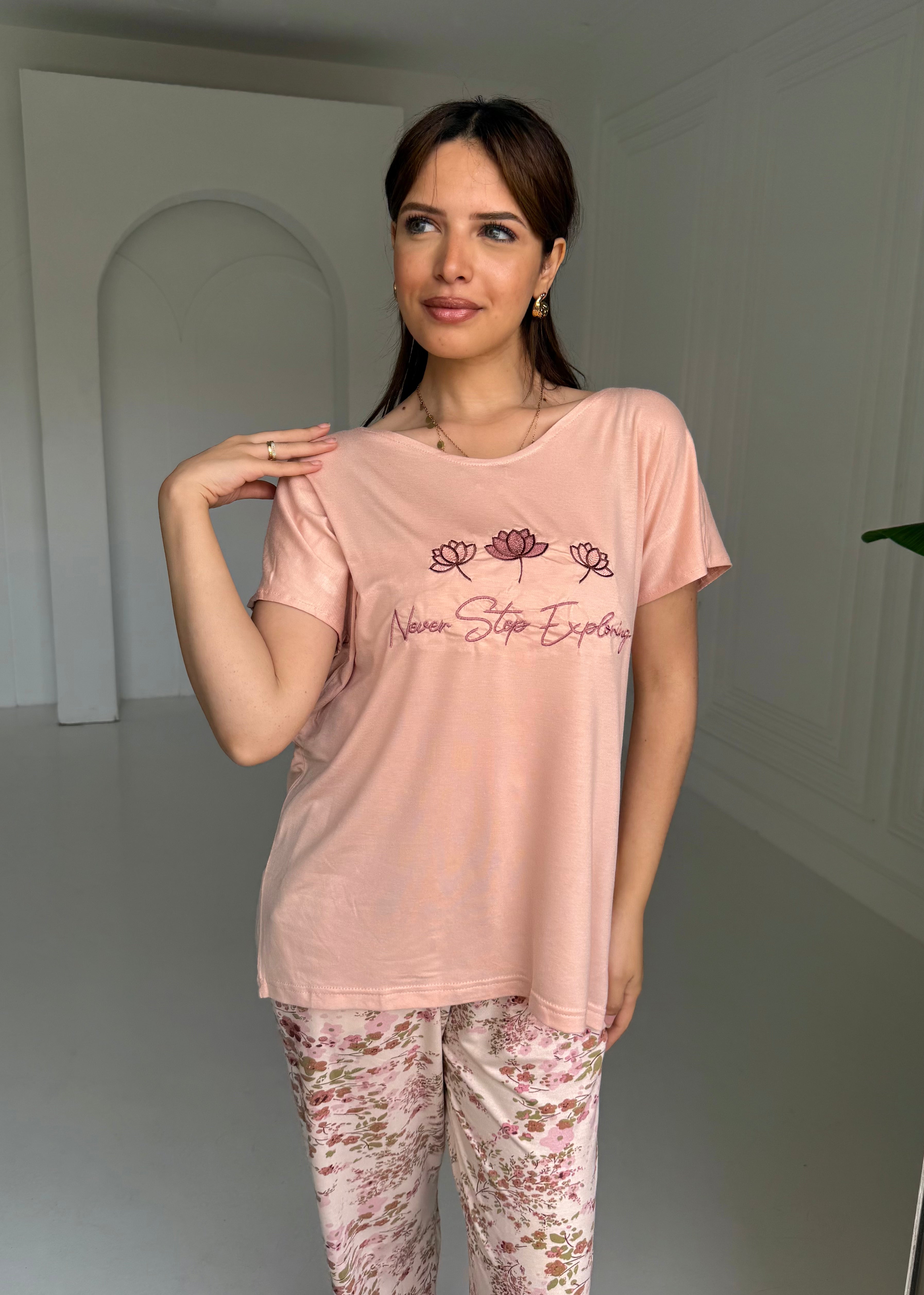 "Never Stop Exploring" Pajama Set