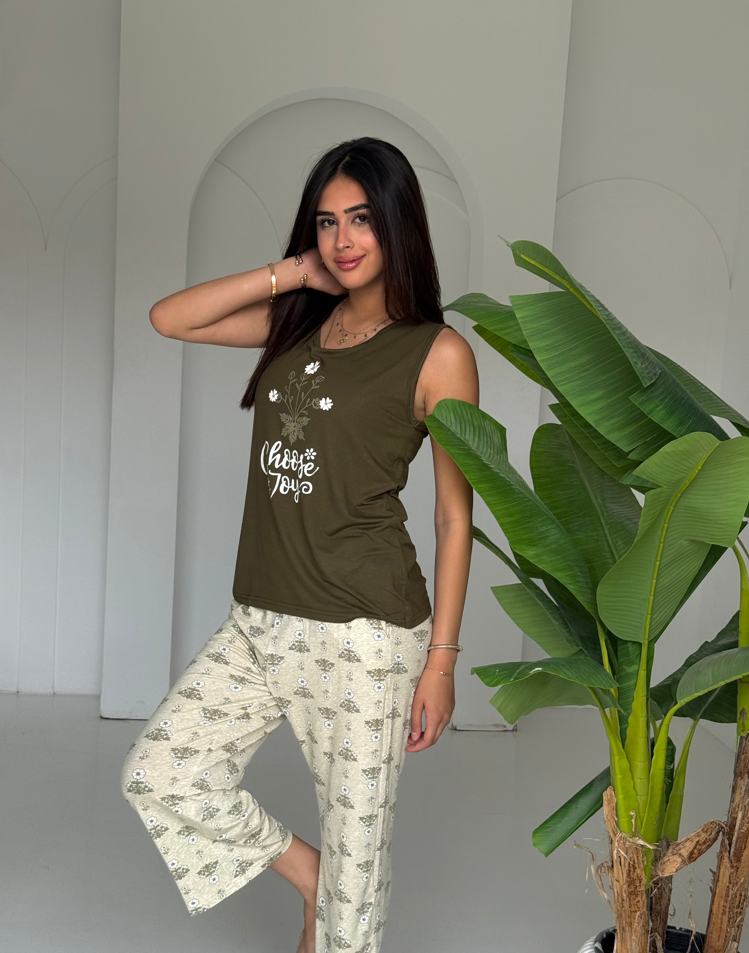 "Choose Joy" Bermuda Pajama Set