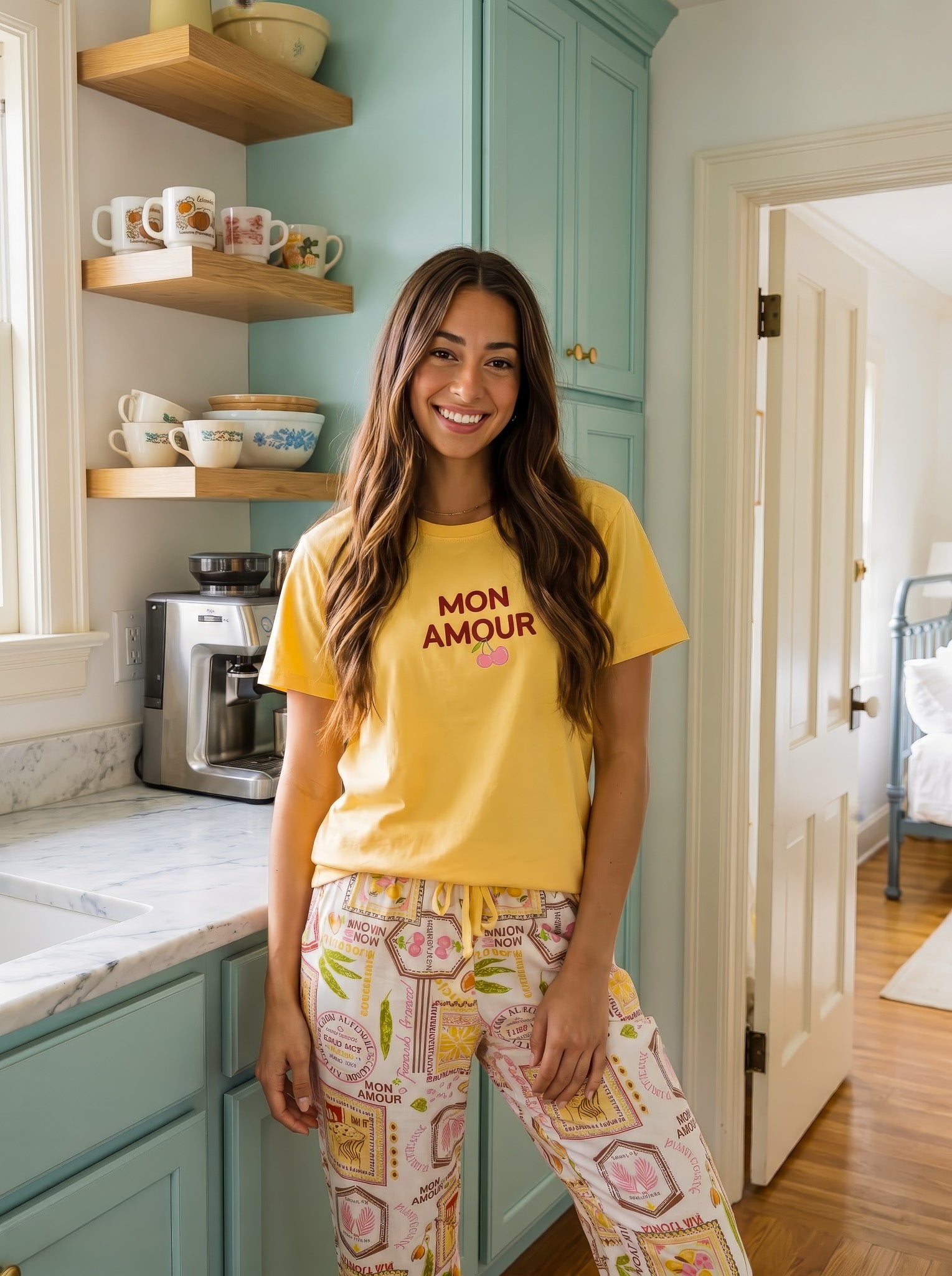 "MON AMOUR" Pajama Set