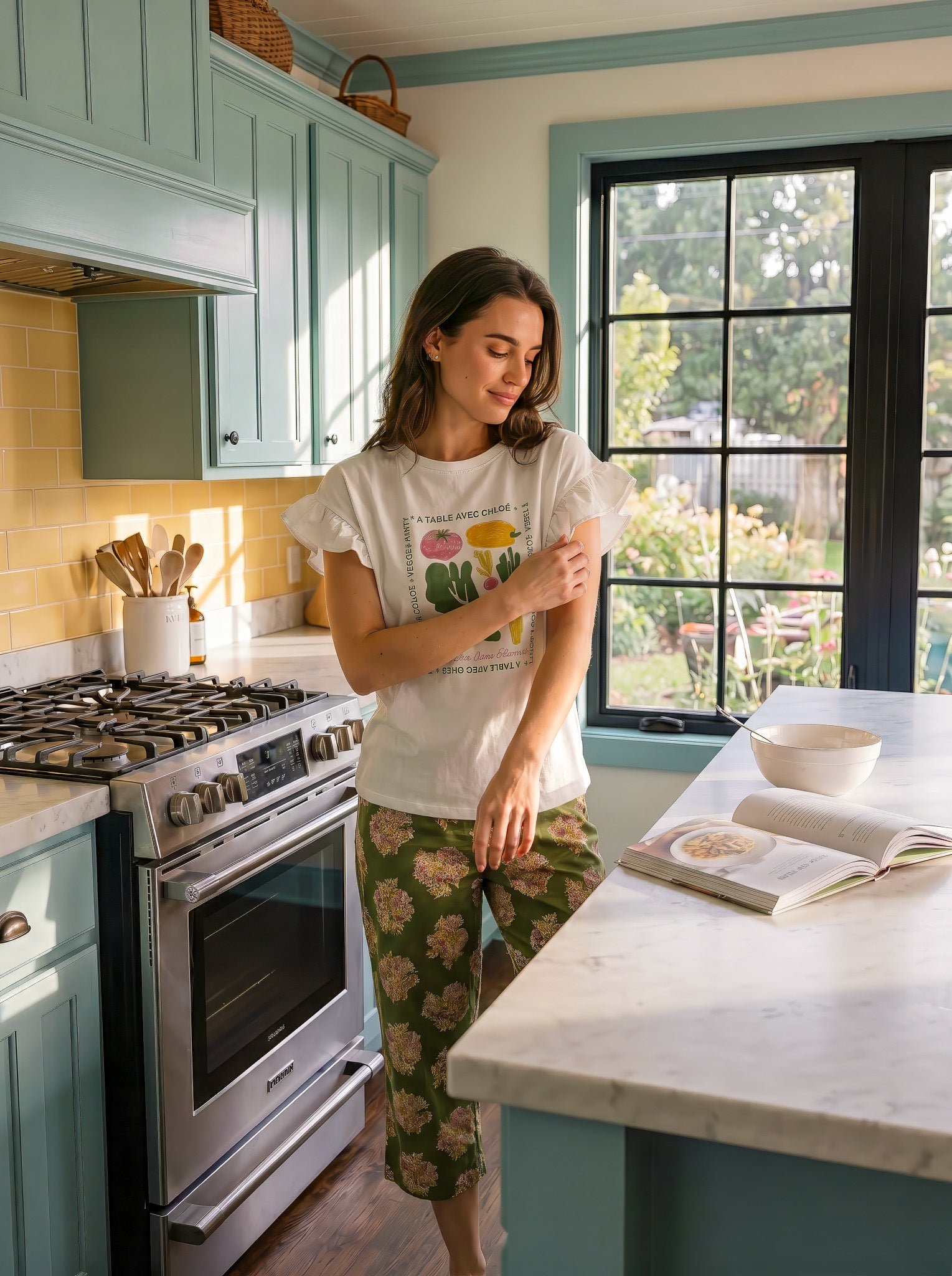 "Vegetables" Bermuda Pajama Set