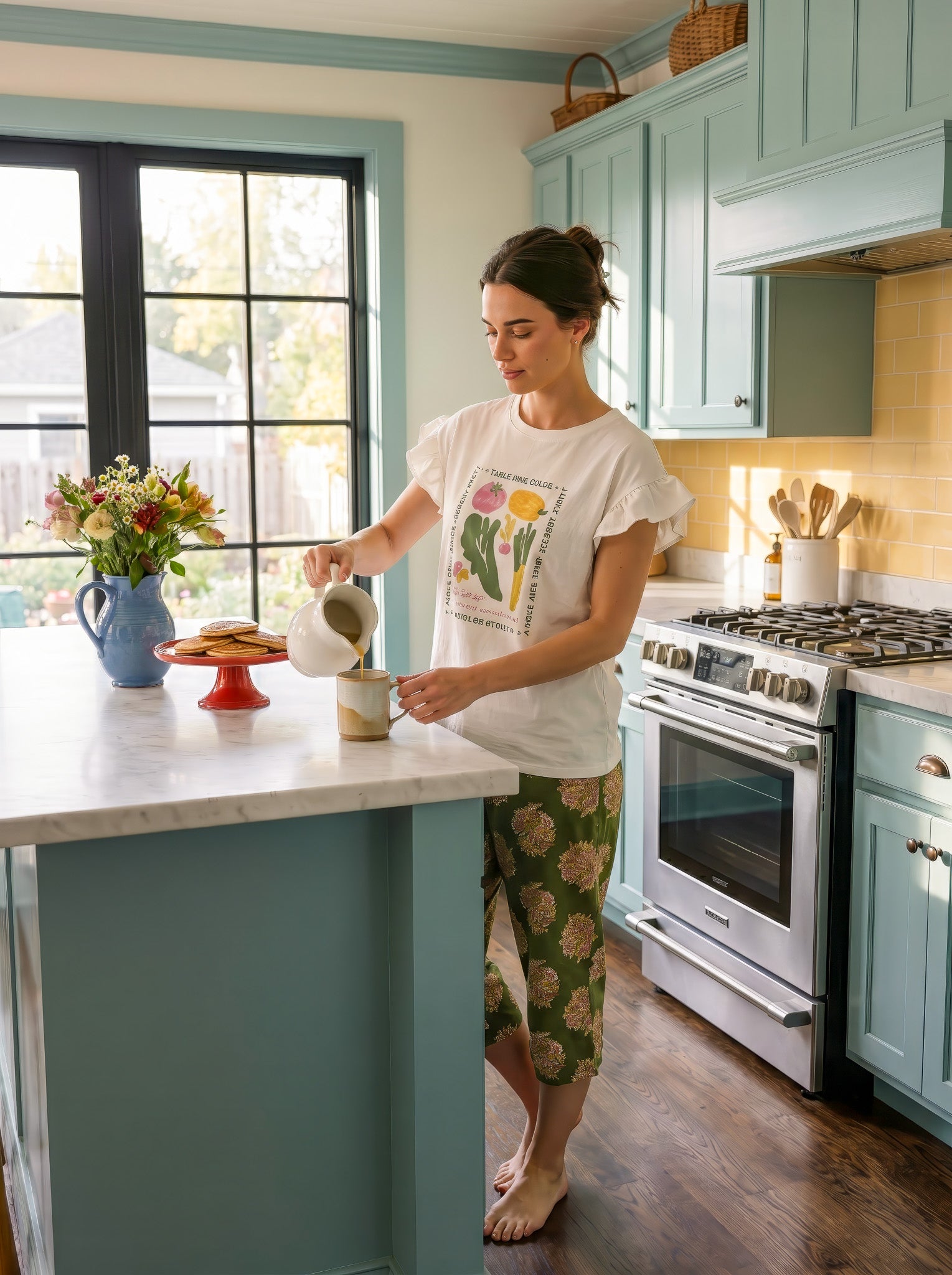 "Vegetables" Bermuda Pajama Set