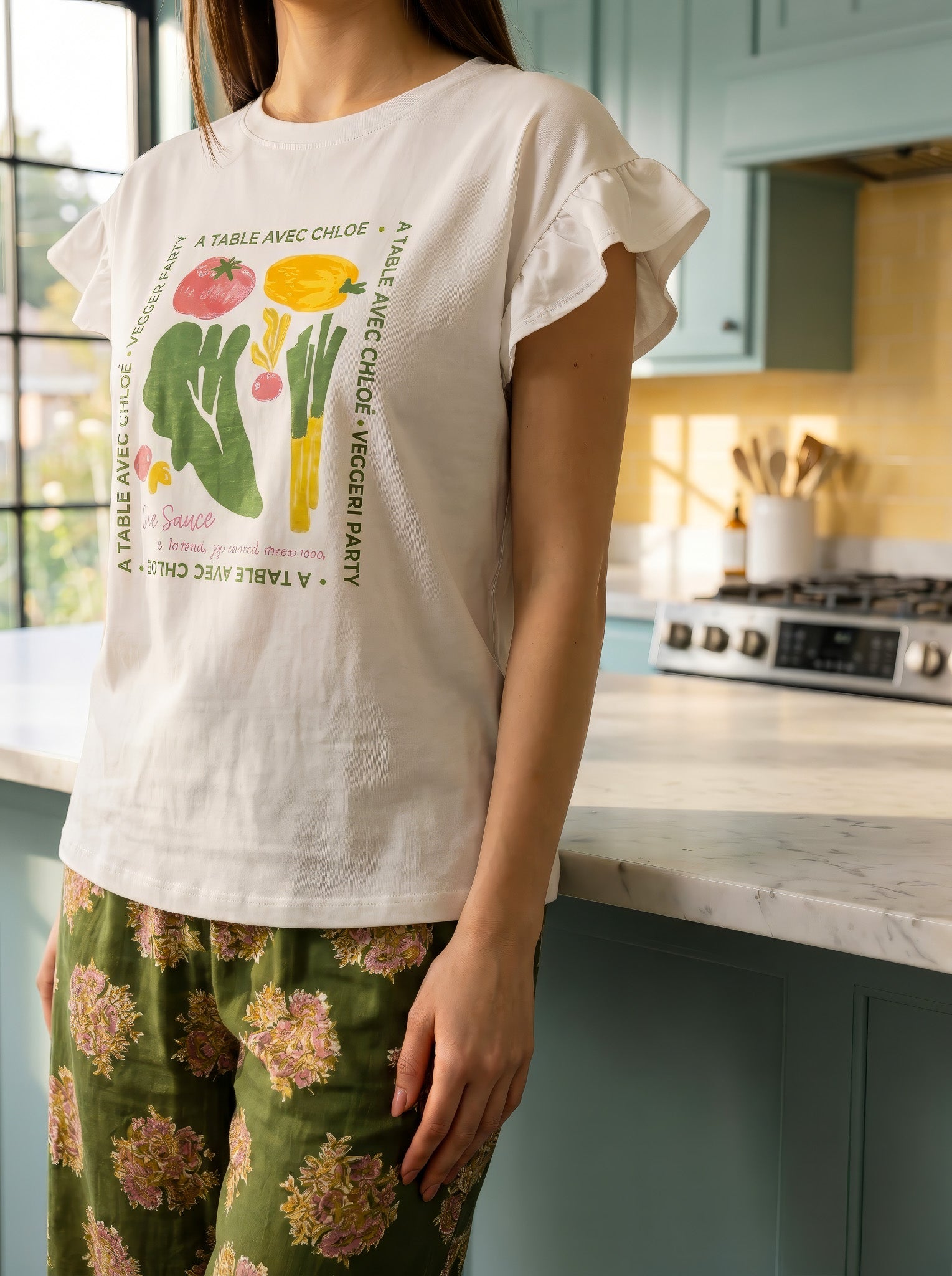 "Vegetables" Bermuda Pajama Set