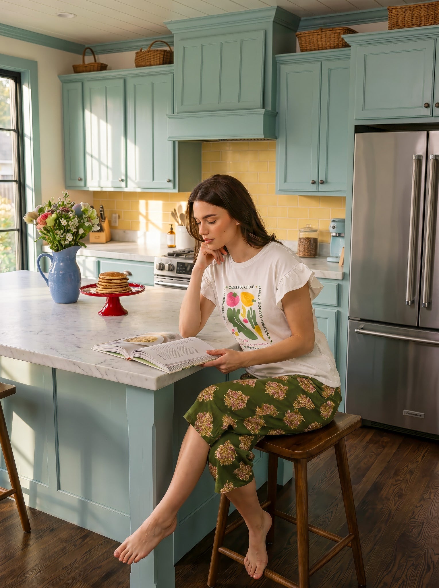 "Vegetables" Bermuda Pajama Set