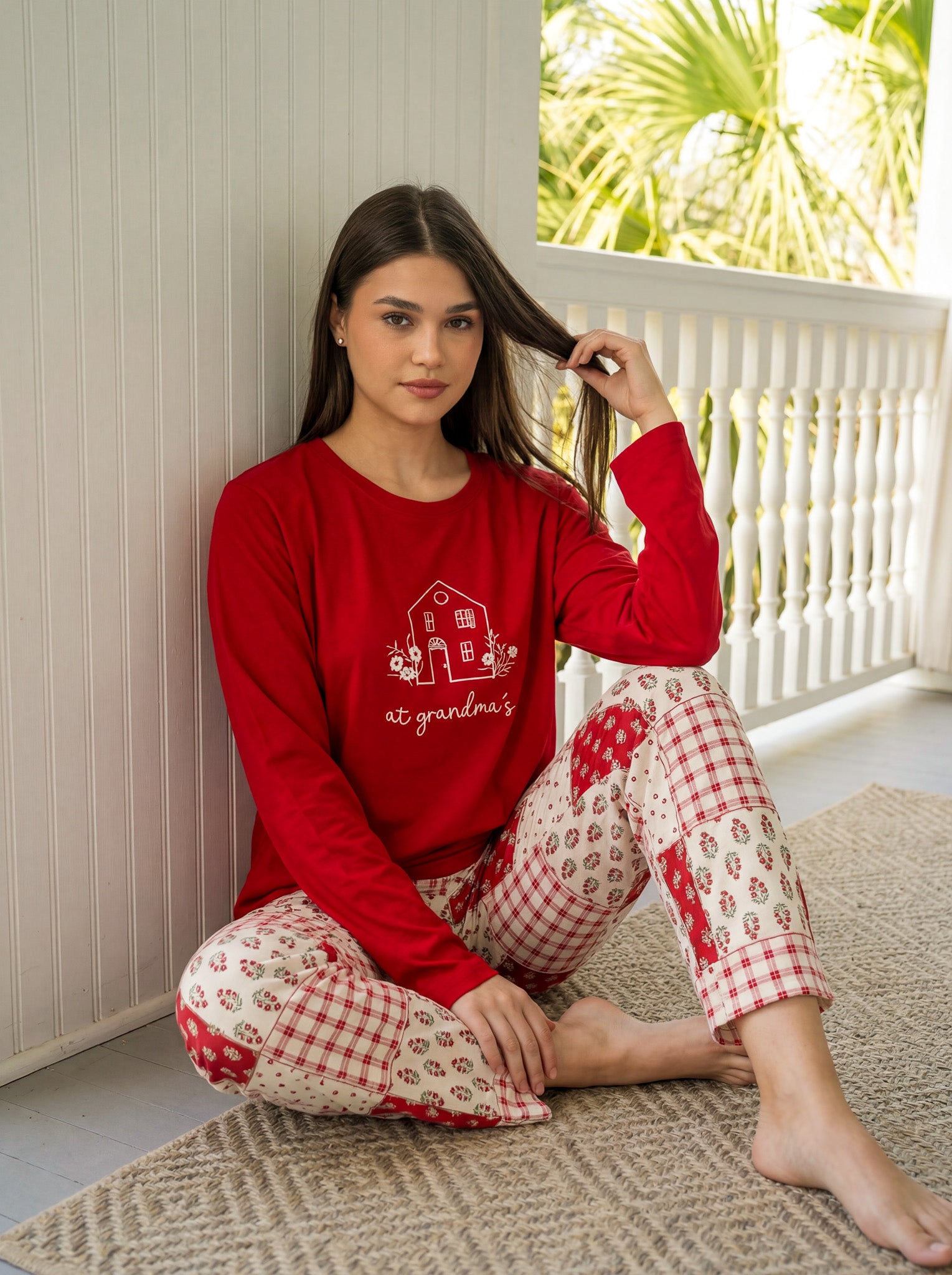 "at grandma's" Pajama set