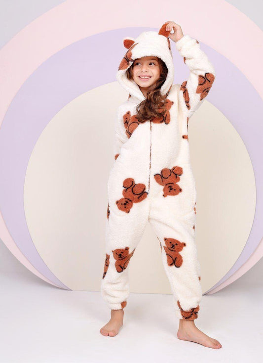 Girls' Teddy Bear Polar Onsie