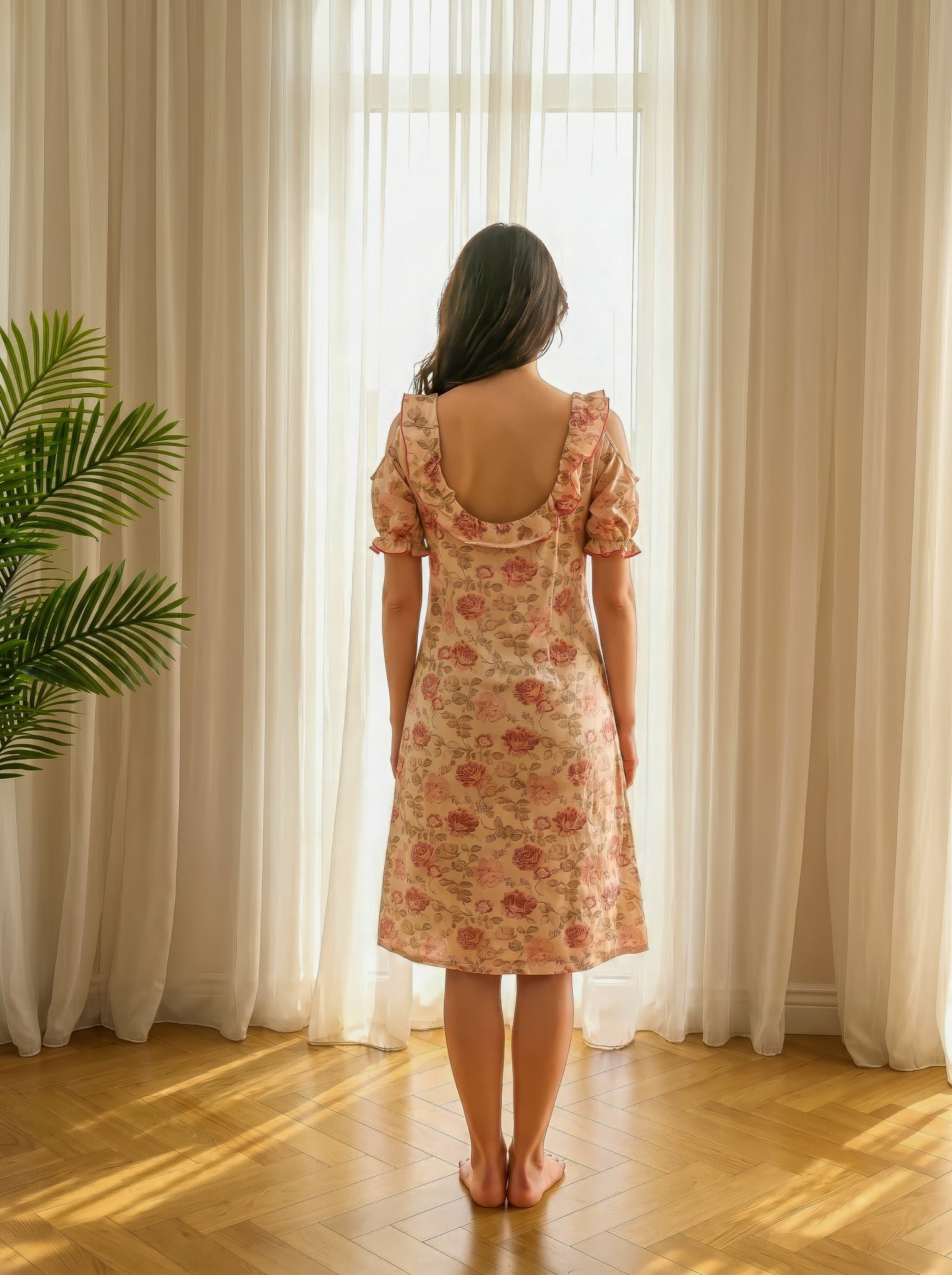 Floral Short Dress