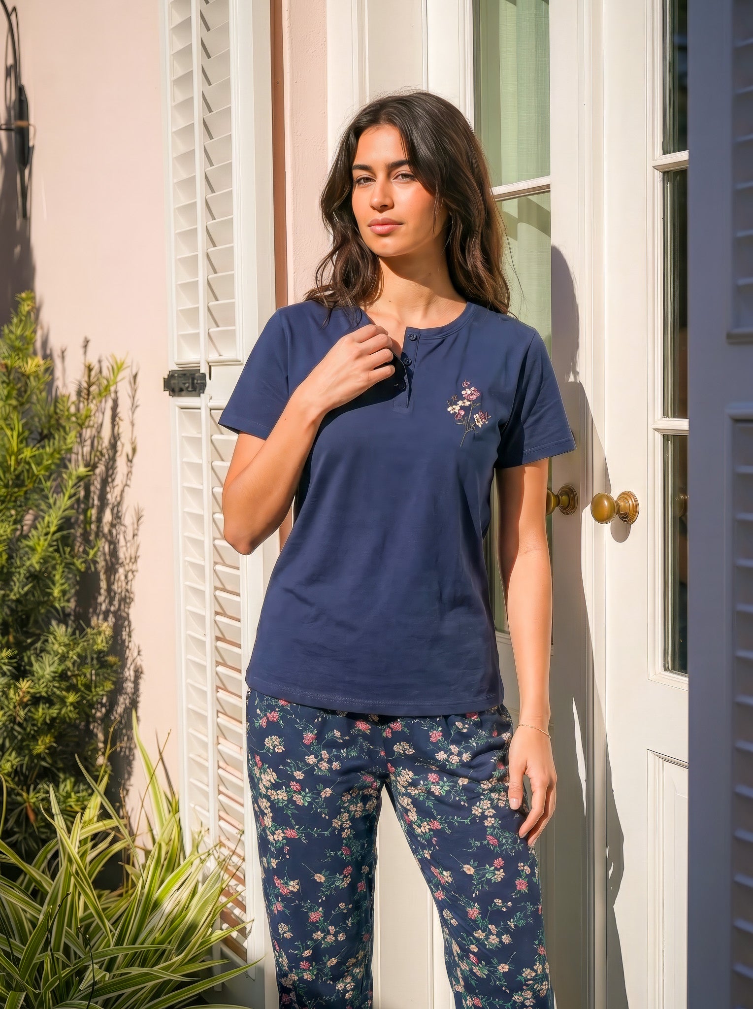 "Navy" Pajama set