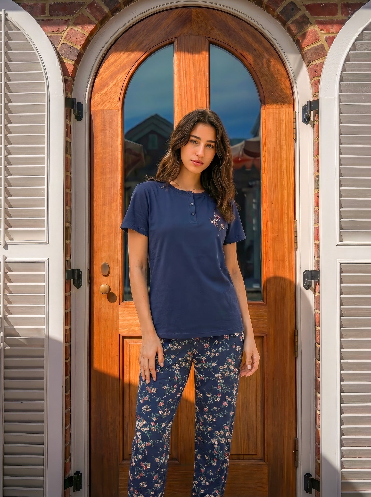 "Navy" Pajama set