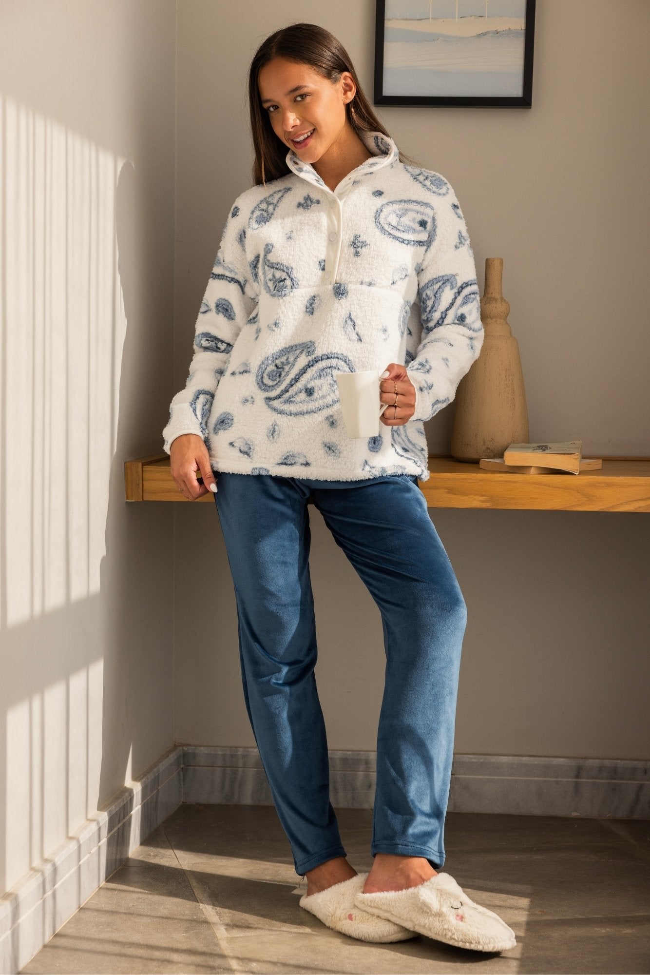 Winter Paisley Pajama Set