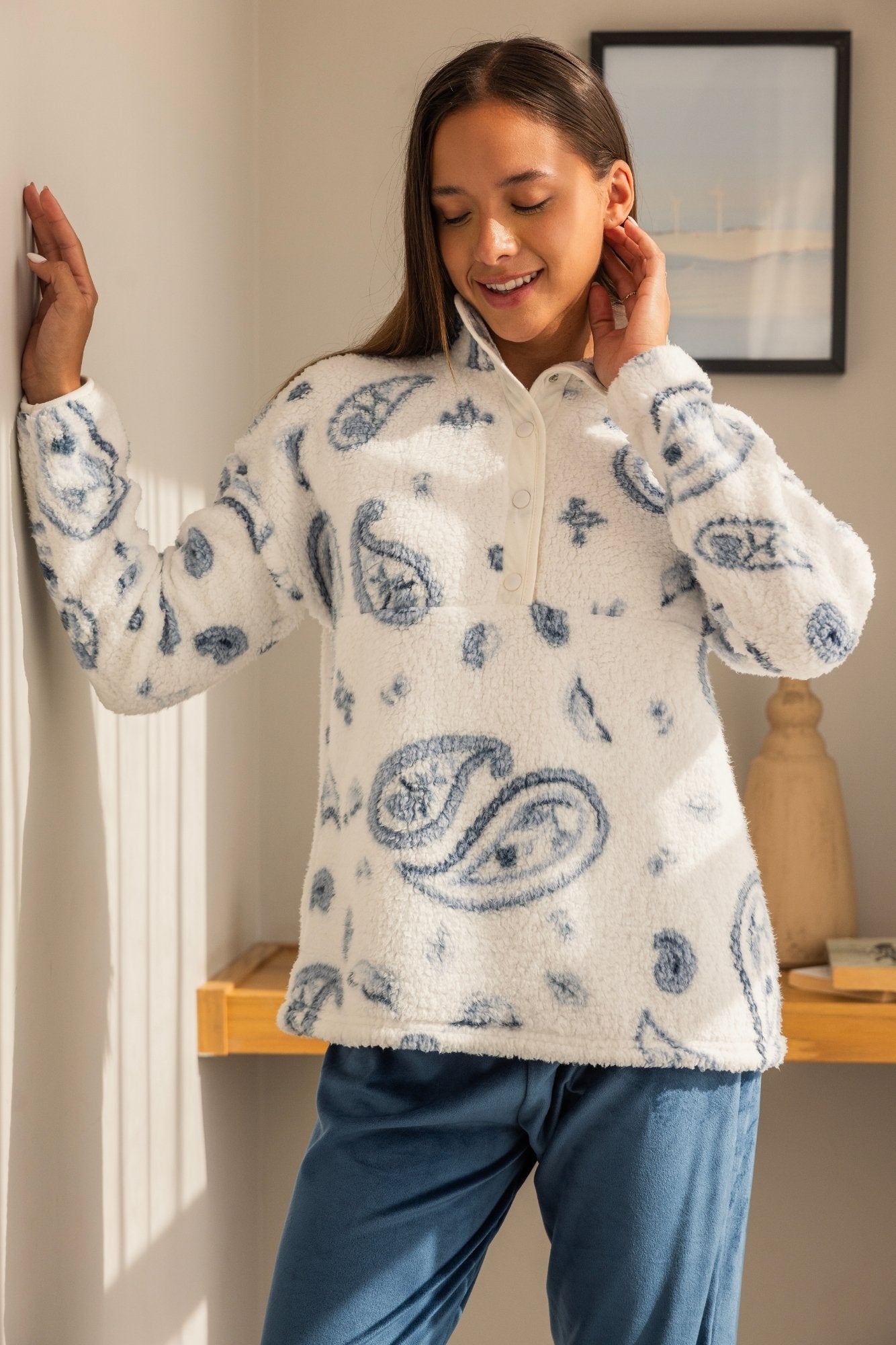 Winter Paisley Pajama Set
