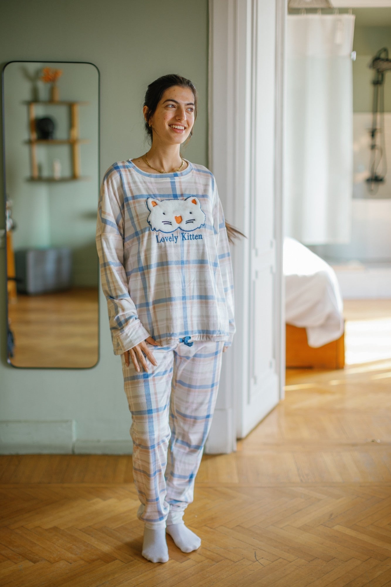 "Lovely Kitten" Pajama Set