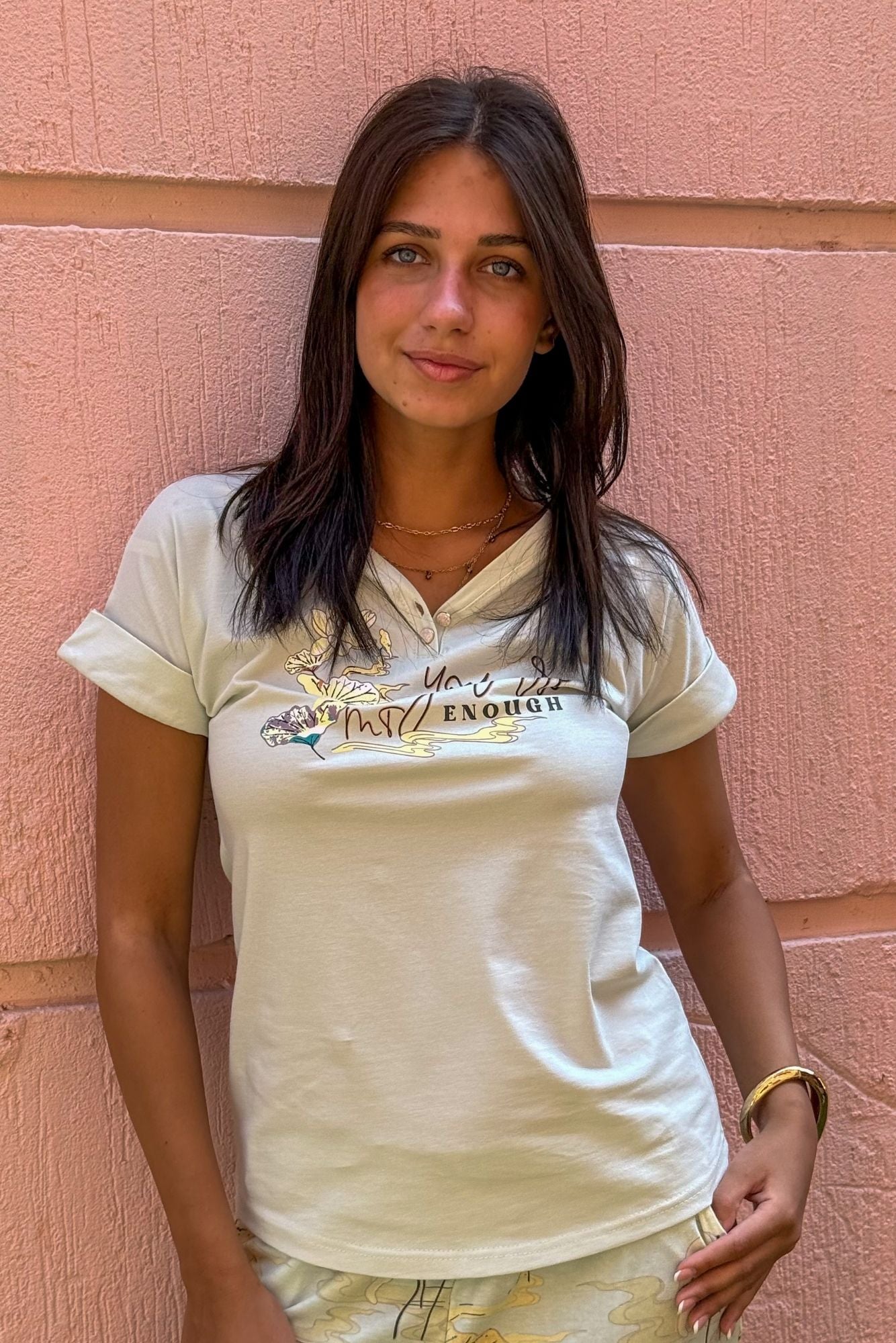 طقم بيجامة "أنت كافٍ"
