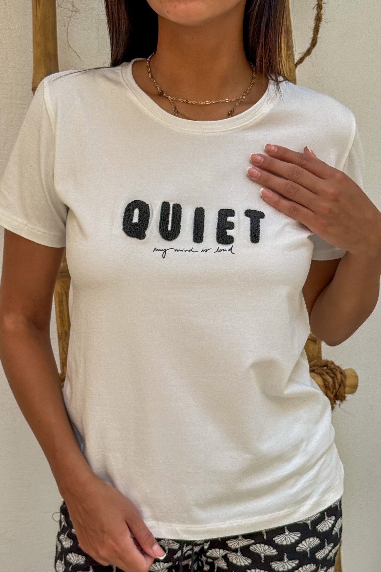 "Quiet"Pajama Set