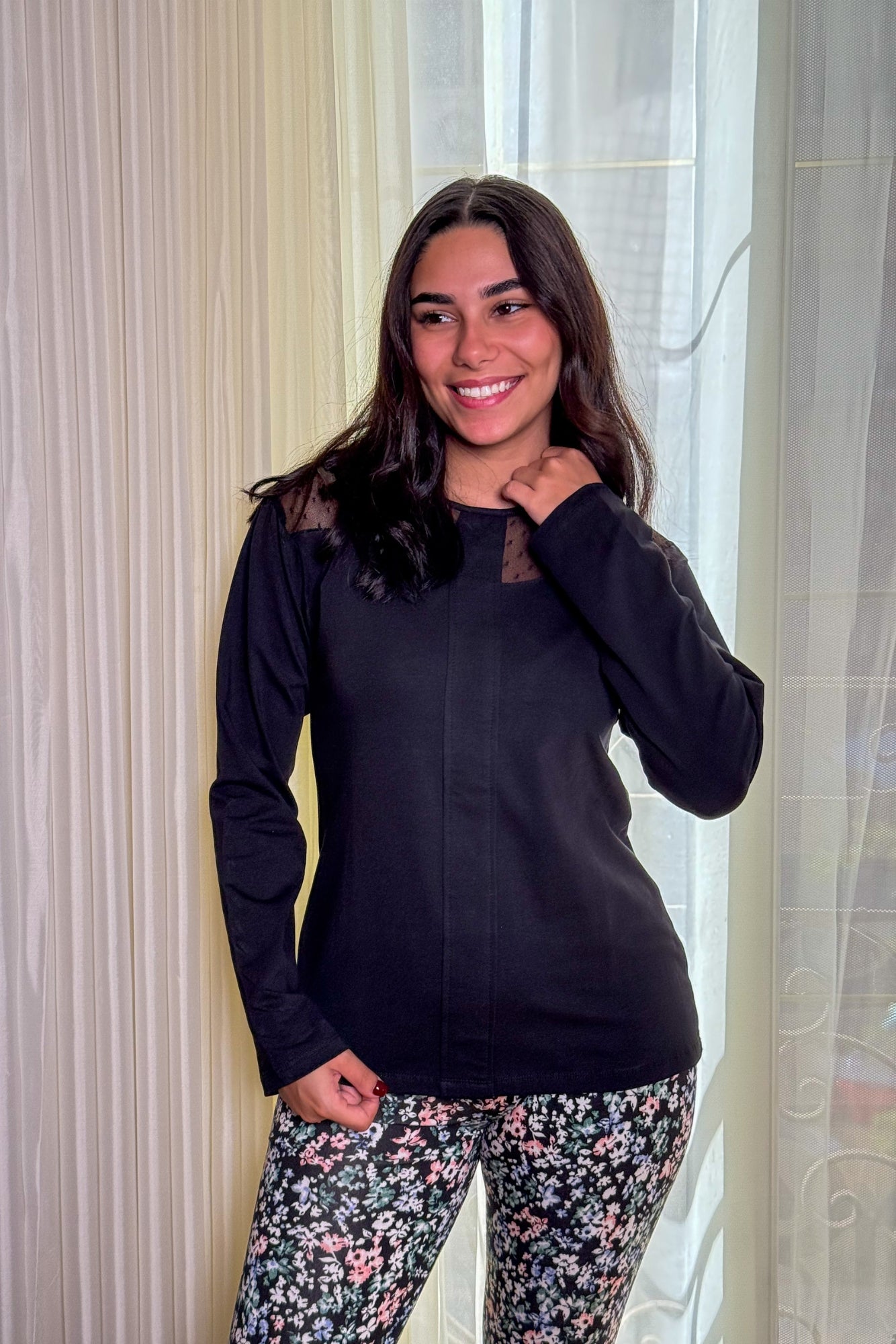 Black Summer Pajama Set
