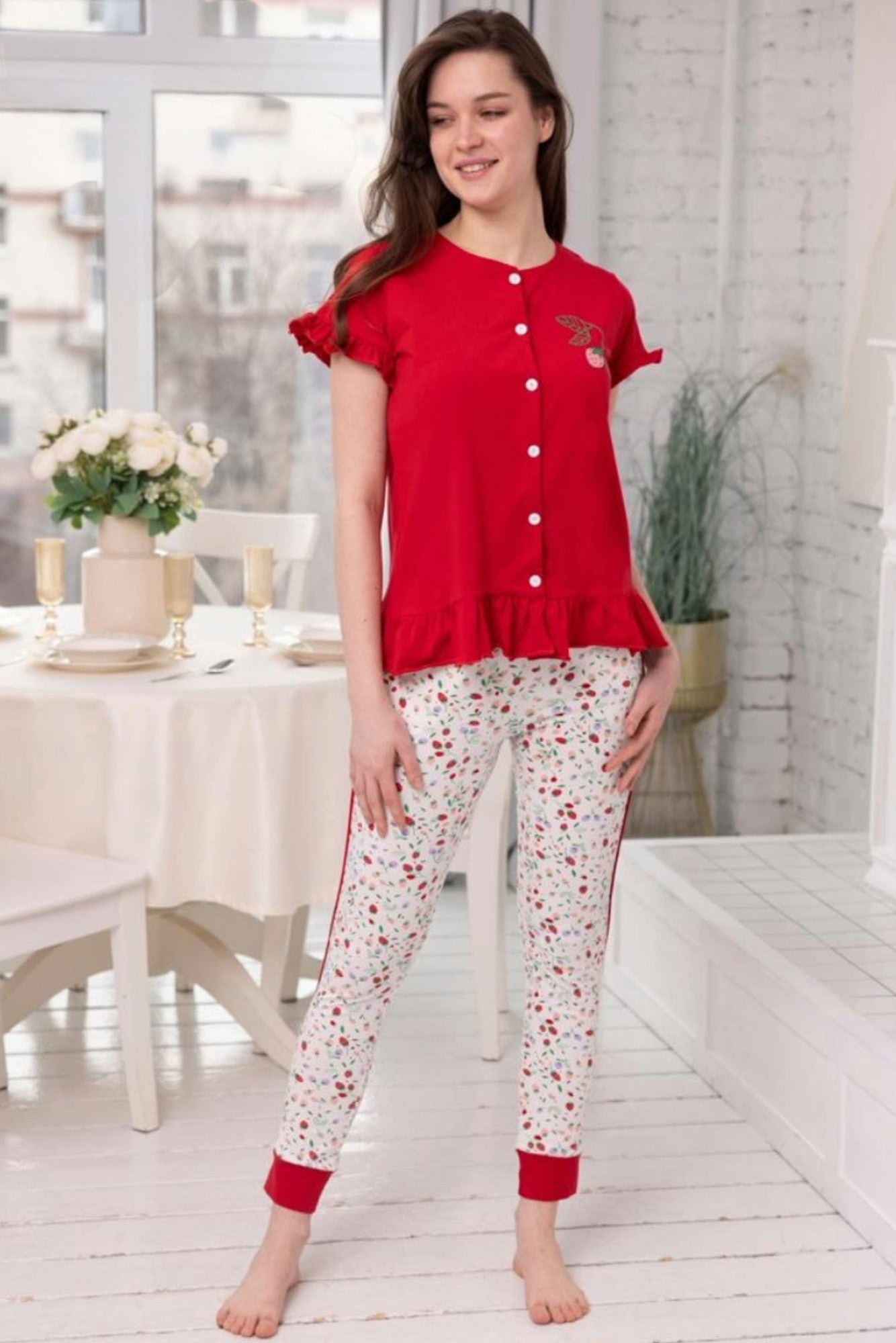 Cherry Pajama Set