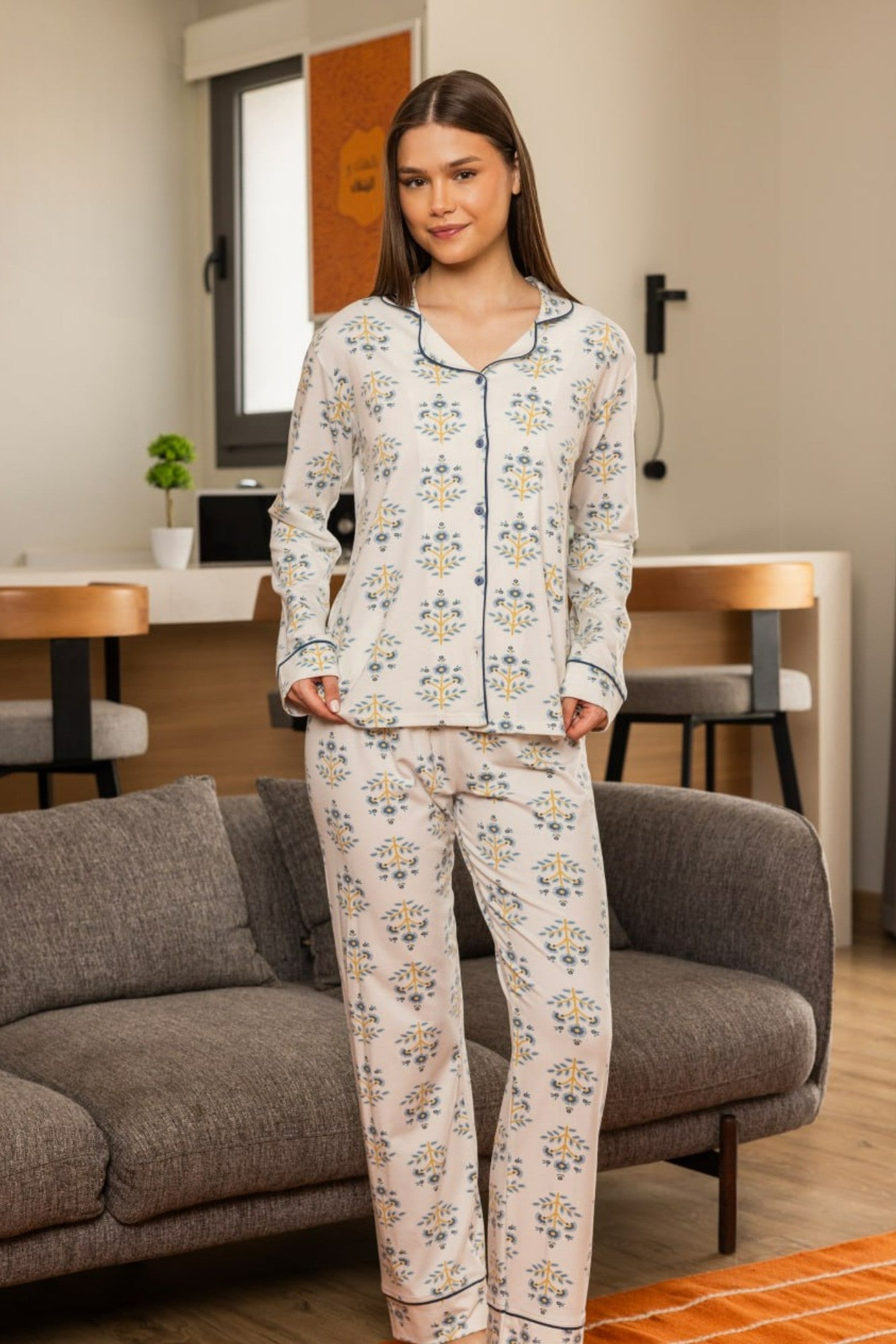 Cozy Button Pajama Set