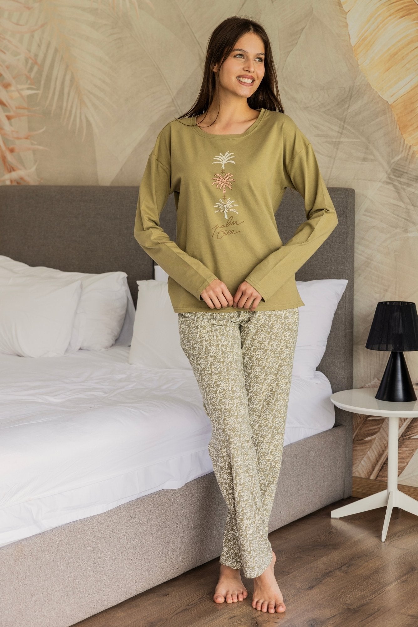 "PALM" Pajama Set