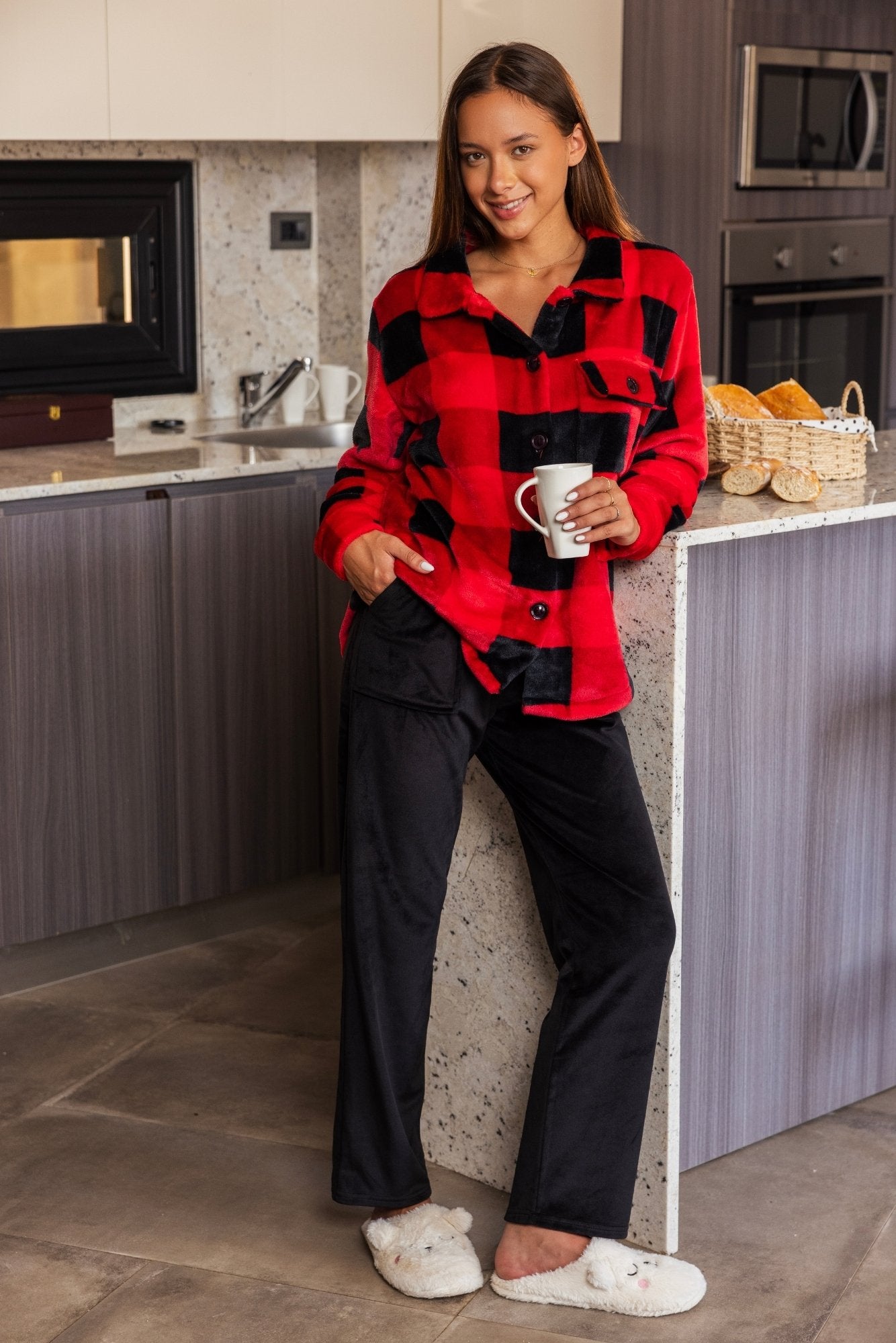 Checkered Pajama Set