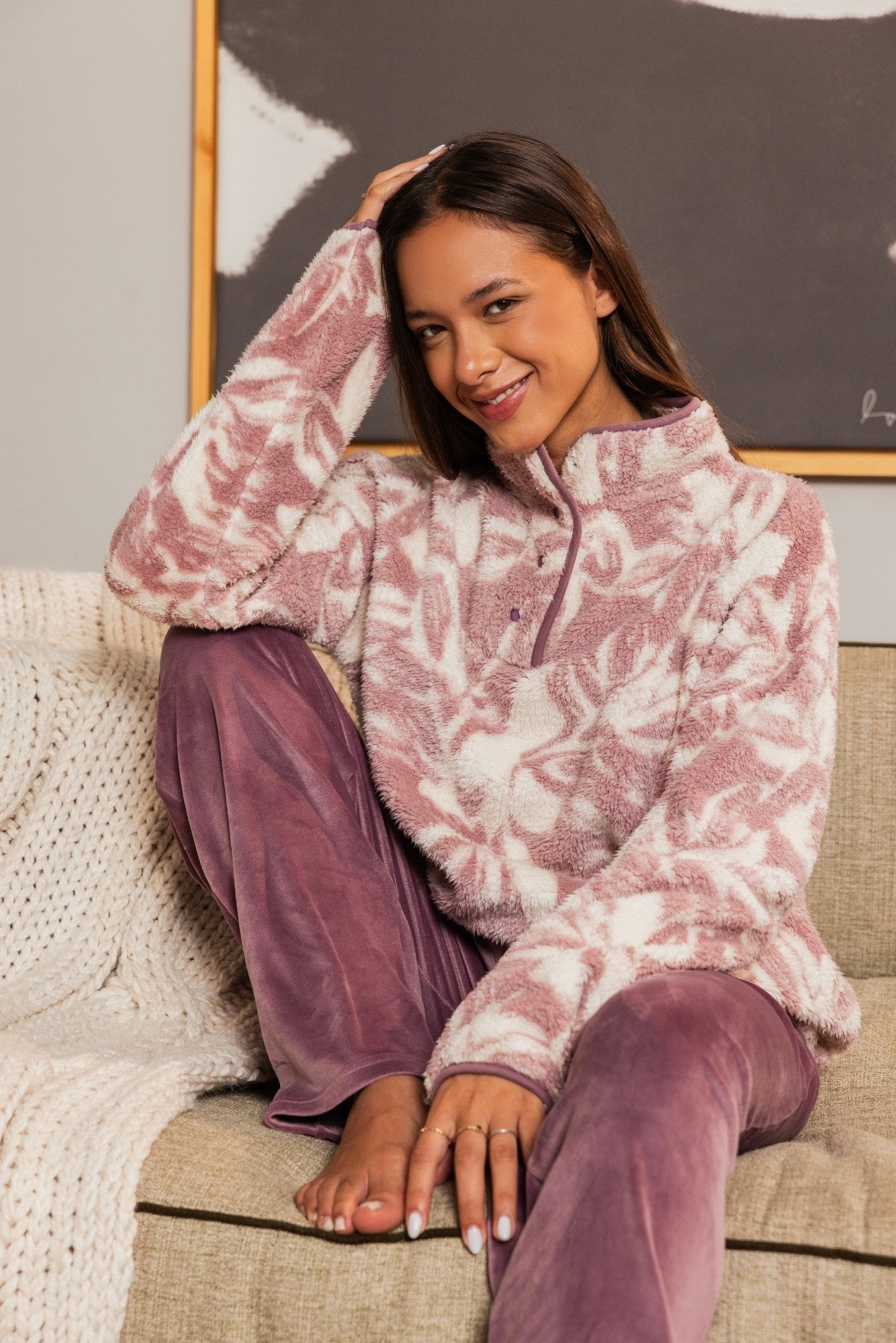 Lavender Cozy Pajama Set