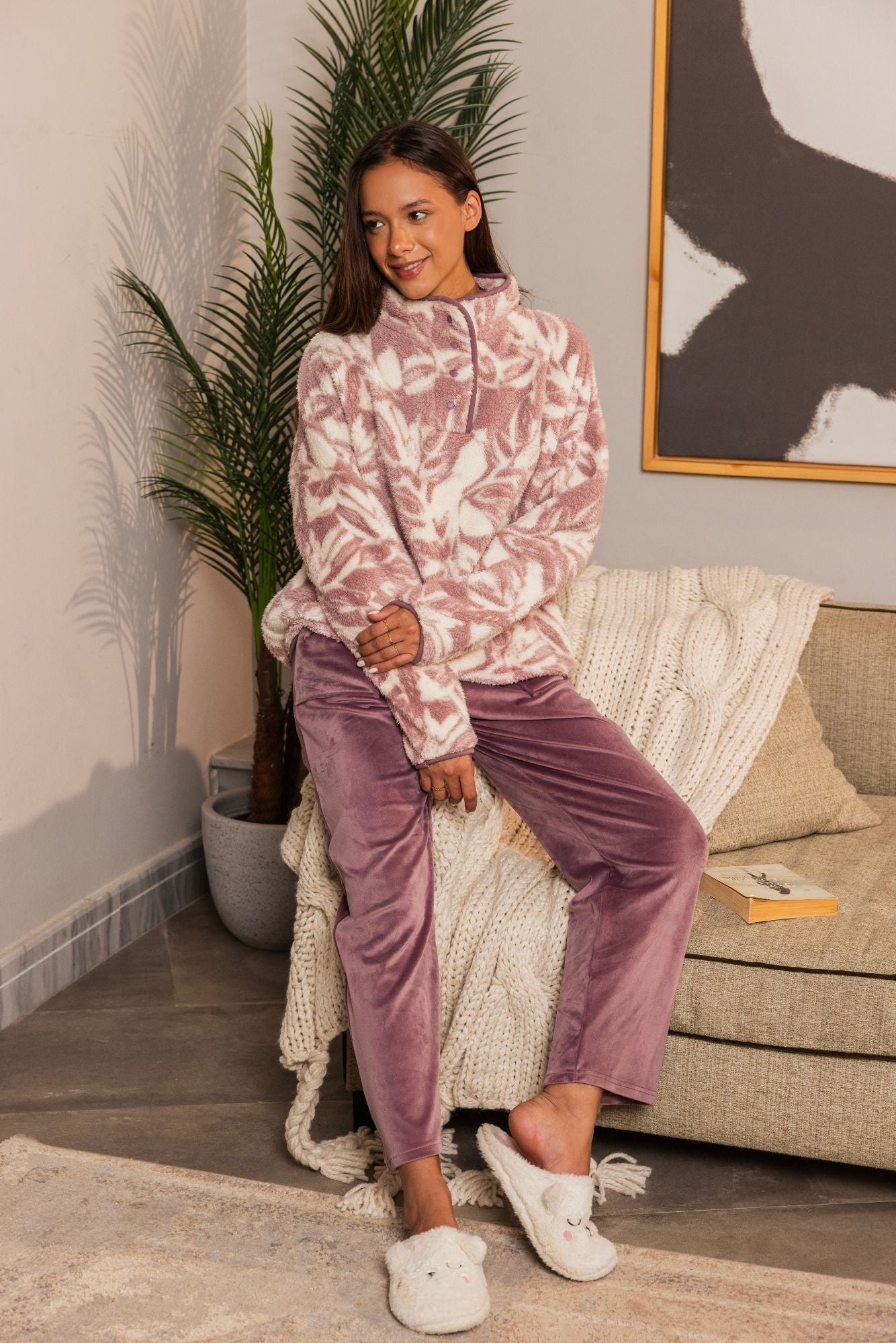 Lavender Cozy Pajama Set
