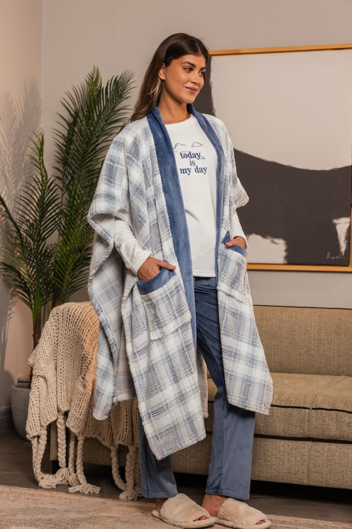 "Today is my day" 3Pcs Pajama Set