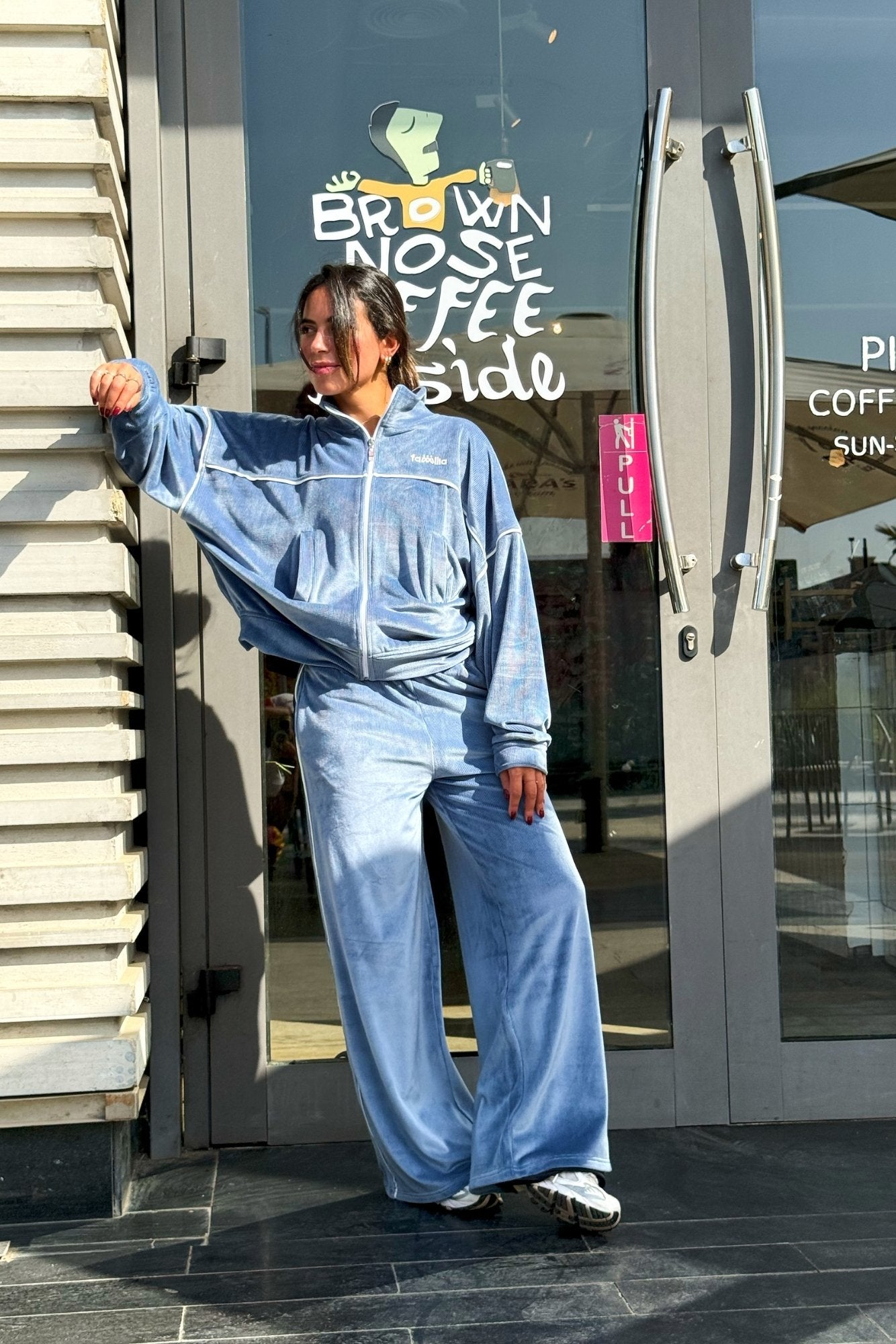 Velvet Zipper Pajama Set