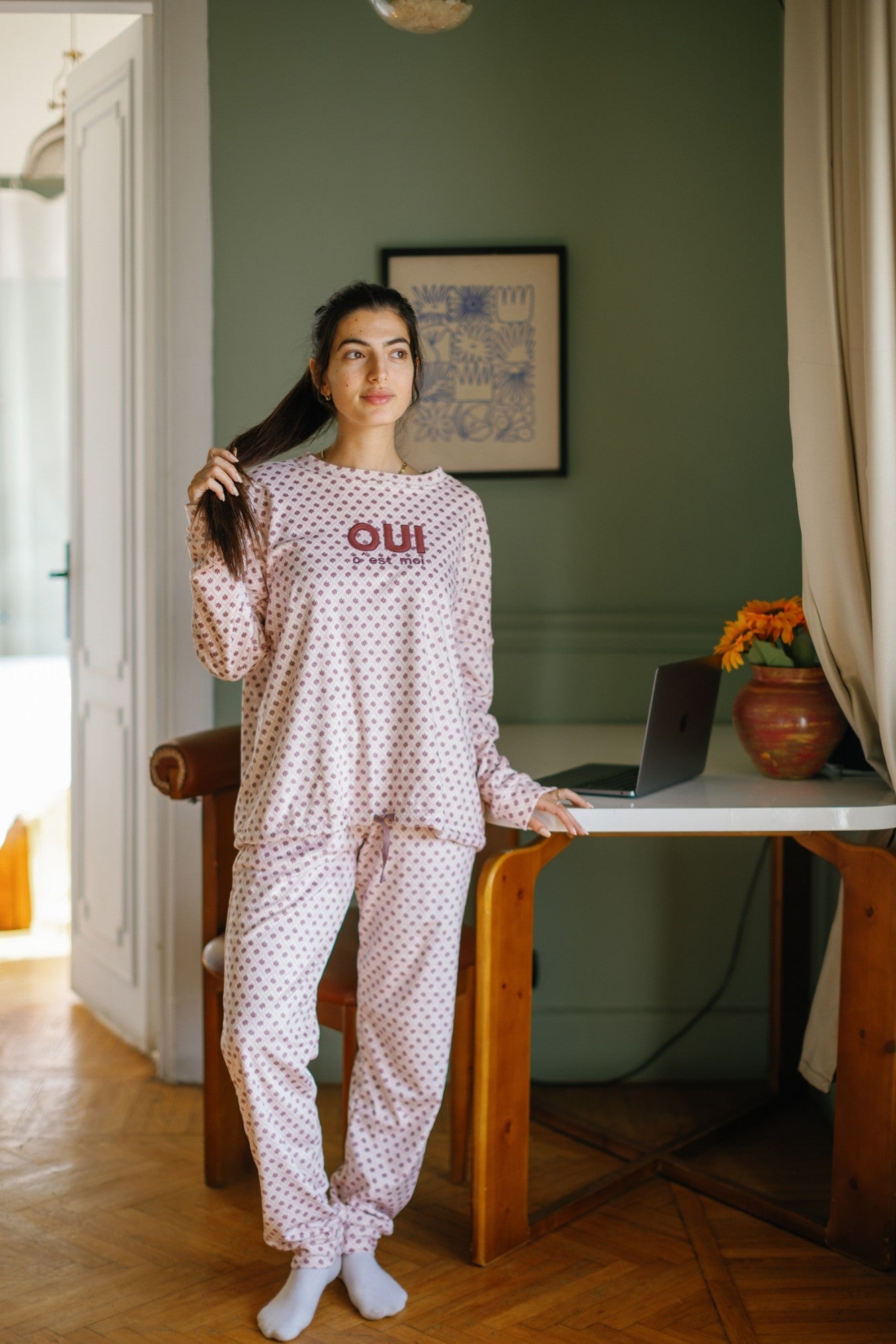 "OUI" Pajama Set
