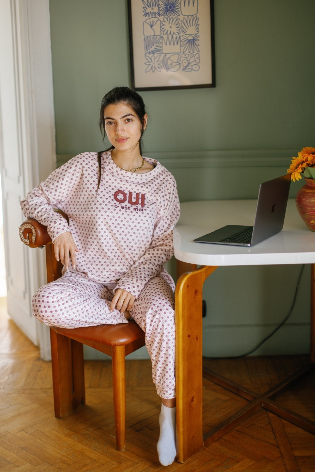 "OUI" Pajama Set