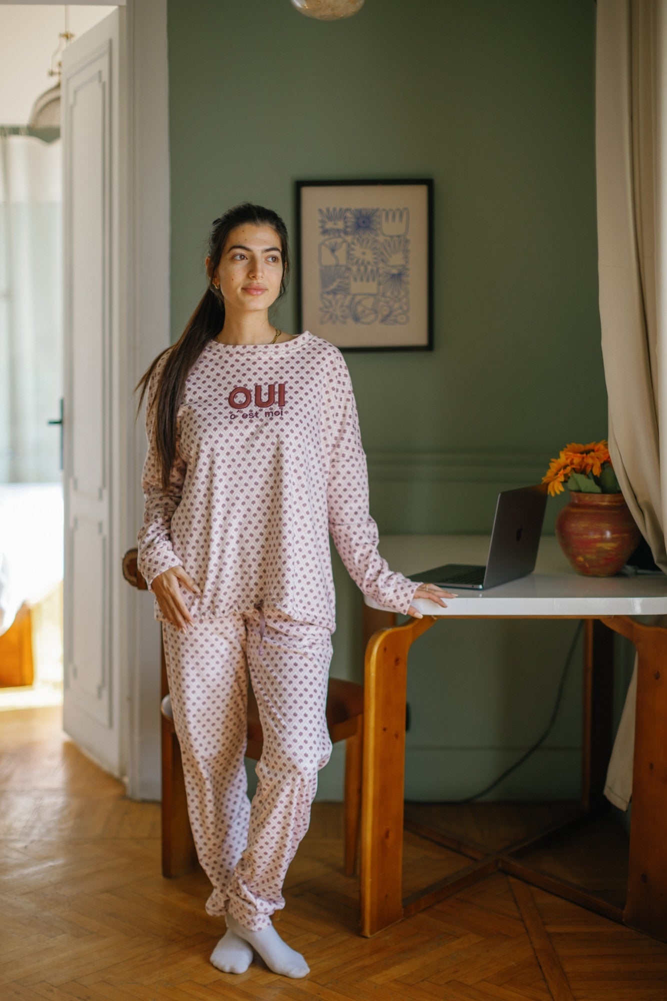 "OUI" Pajama Set
