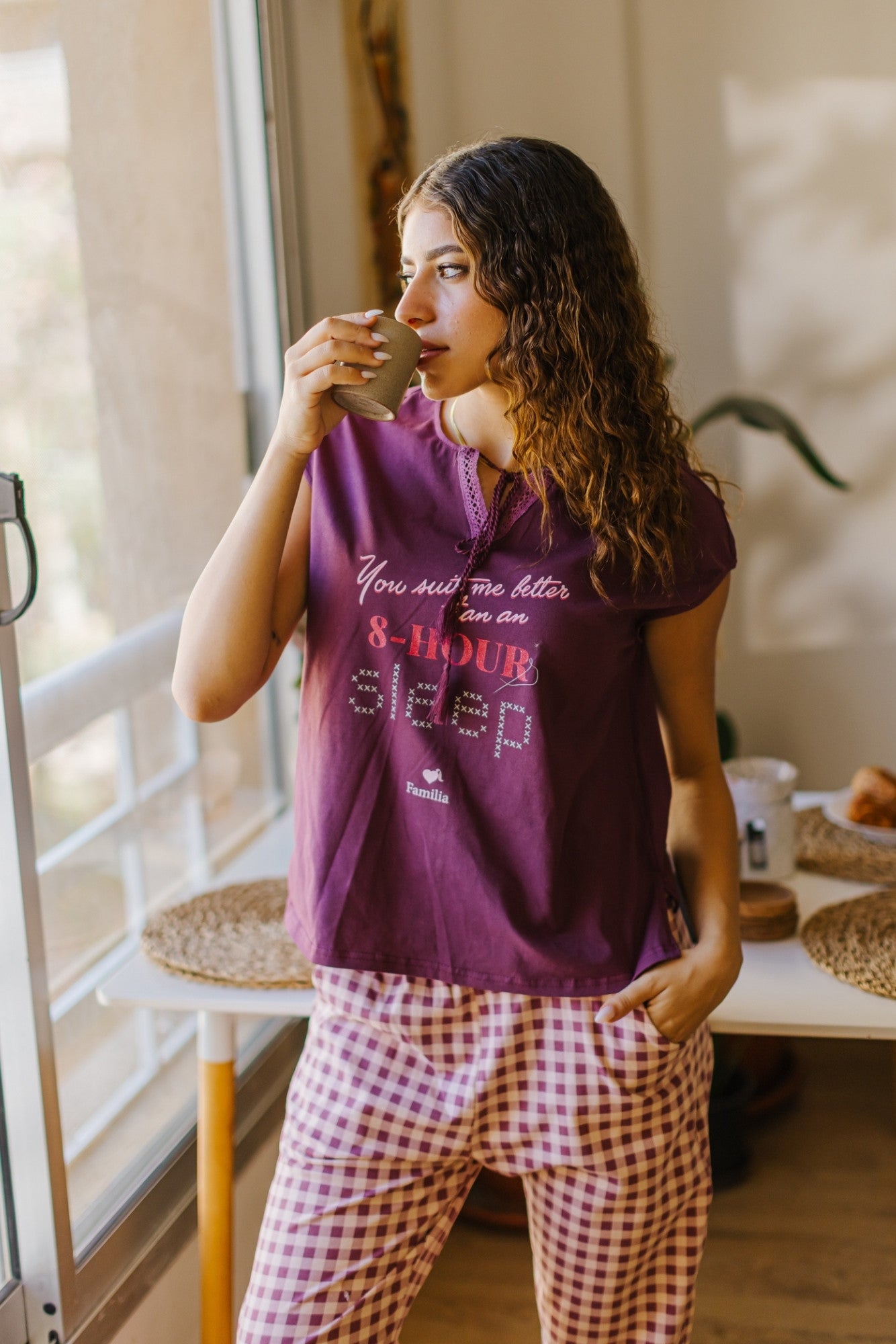 "Sleep" Bermuda Pajama Set