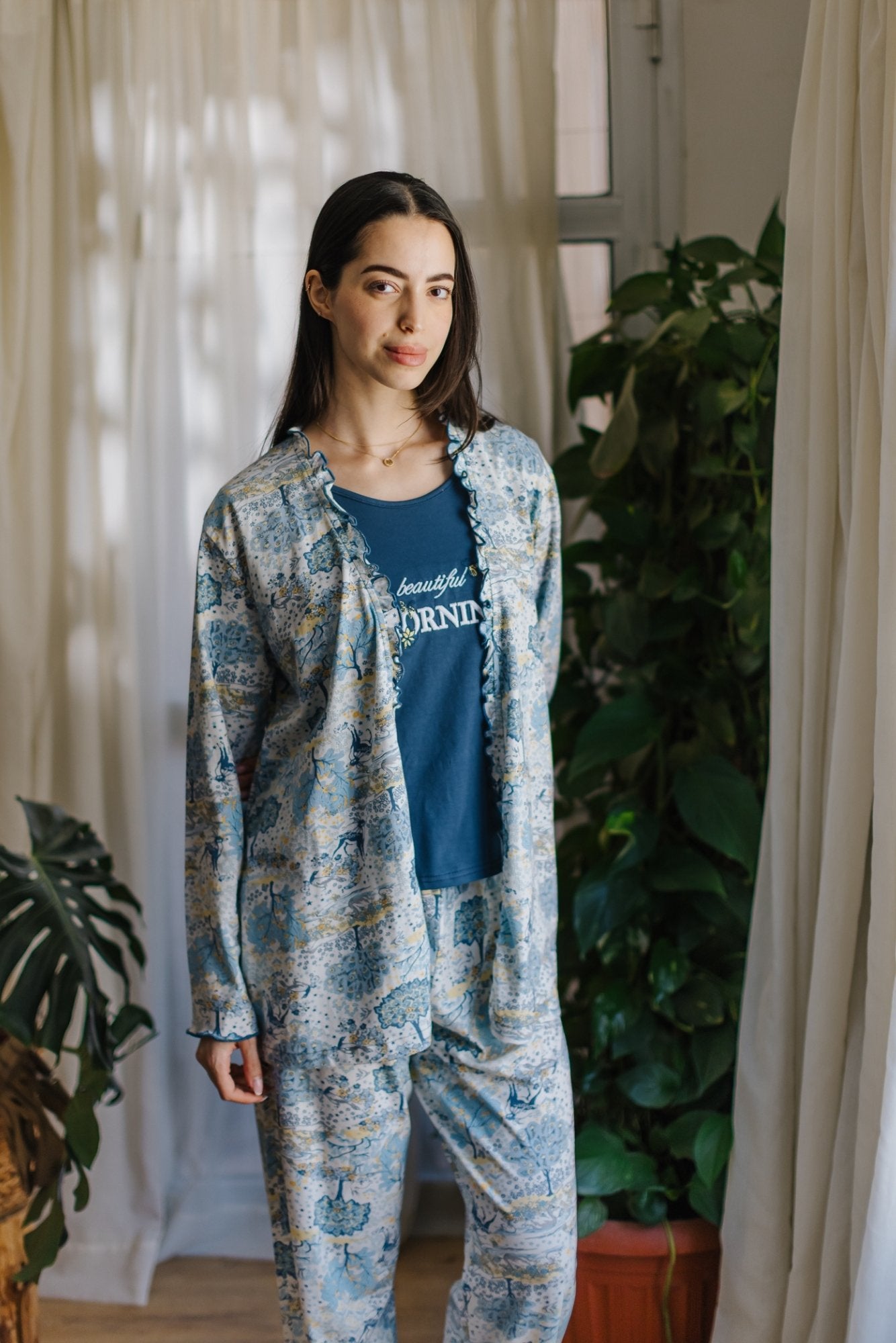 "Morning" Pajama Set 3Pcs