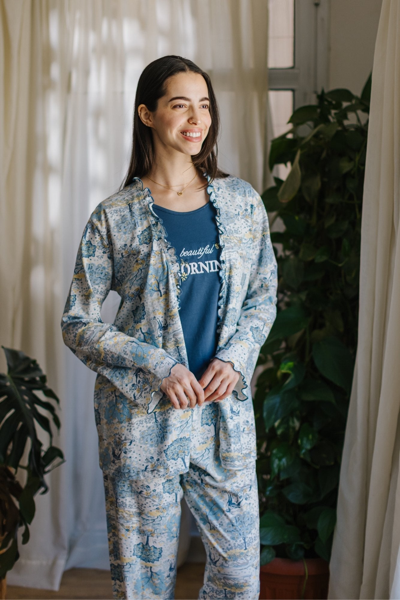 "Morning" Pajama Set 3Pcs