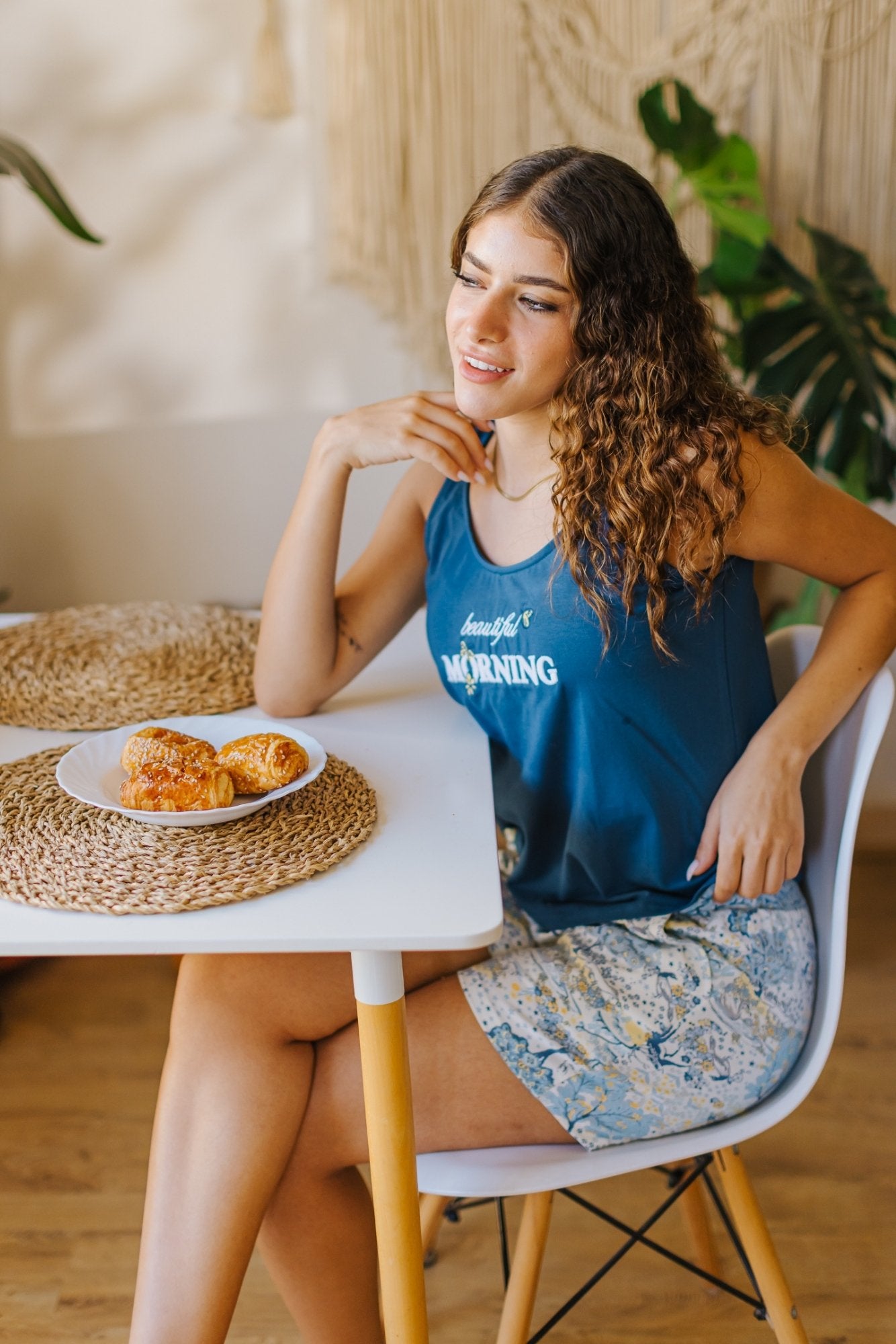 "Morning" Pajama Shorts