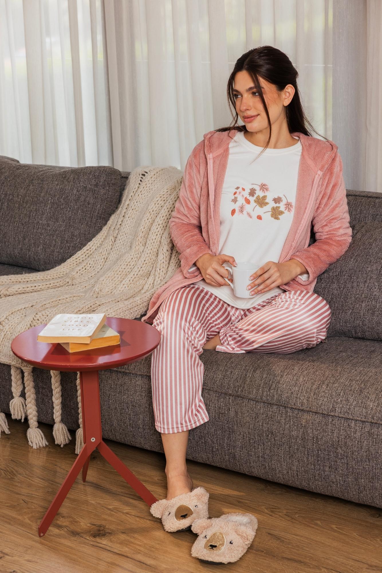 "Leaves" 3Pcs Pajama set